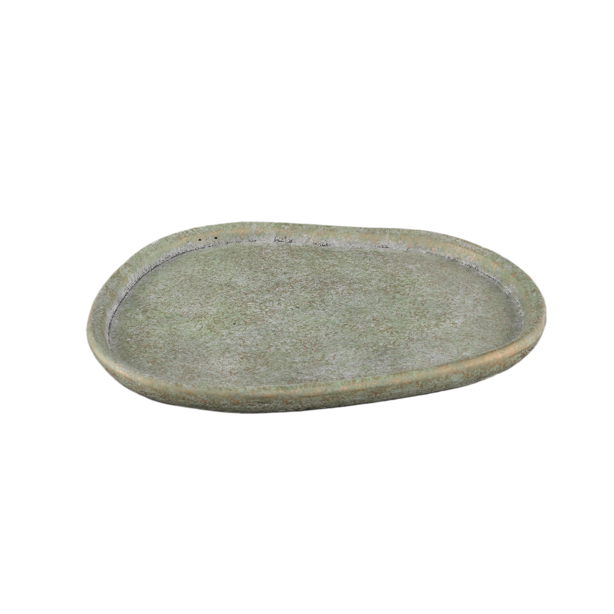 Killeen Green organic shaped cement plate L