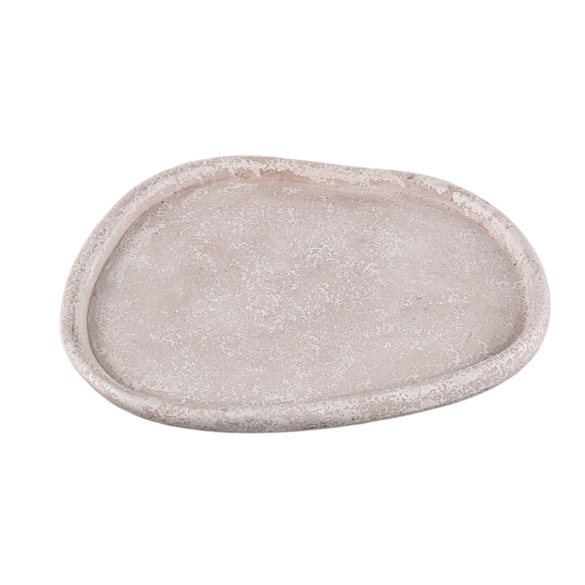Killeen Cream organic shaped cement plate L