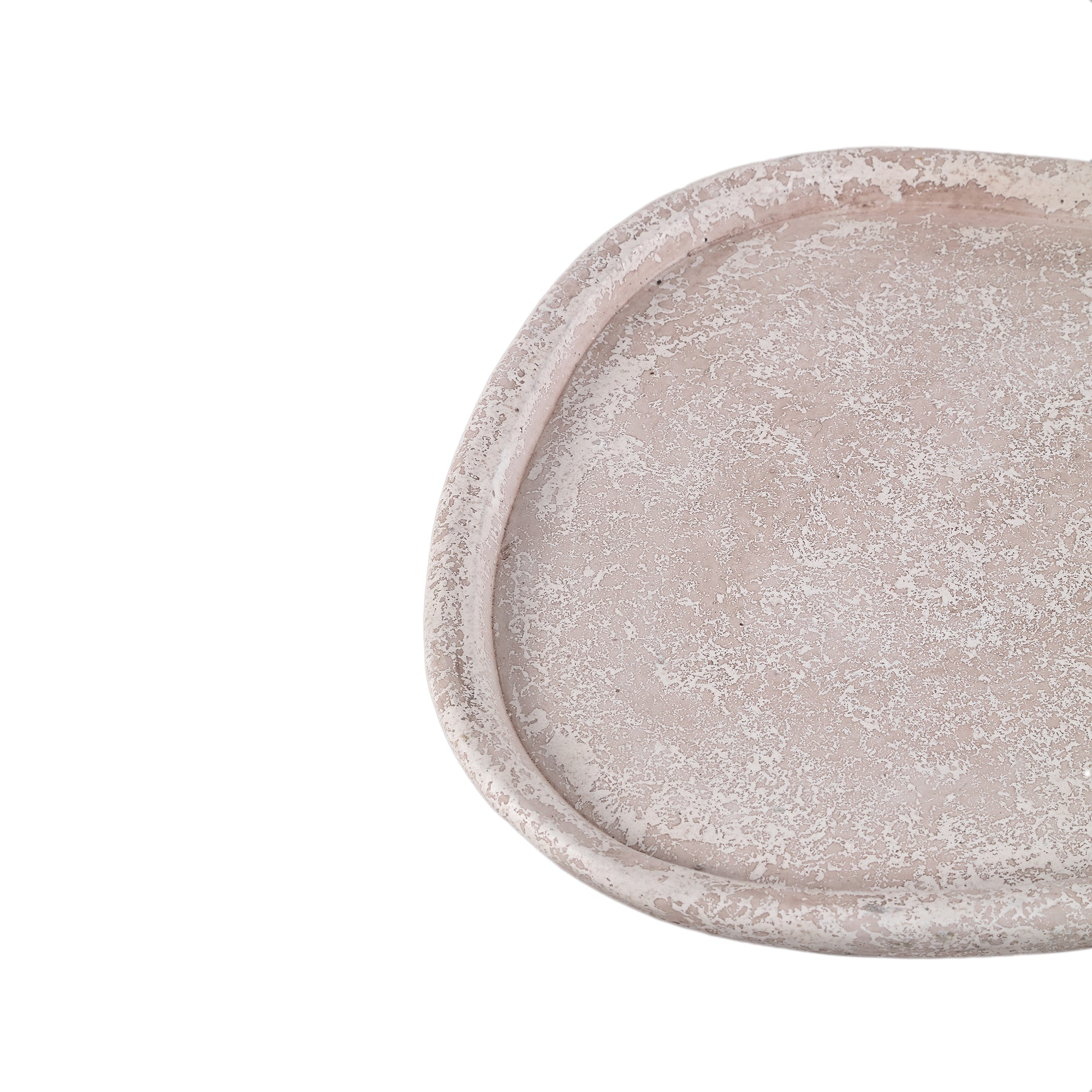 Killeen Cream organic shaped cement plate L