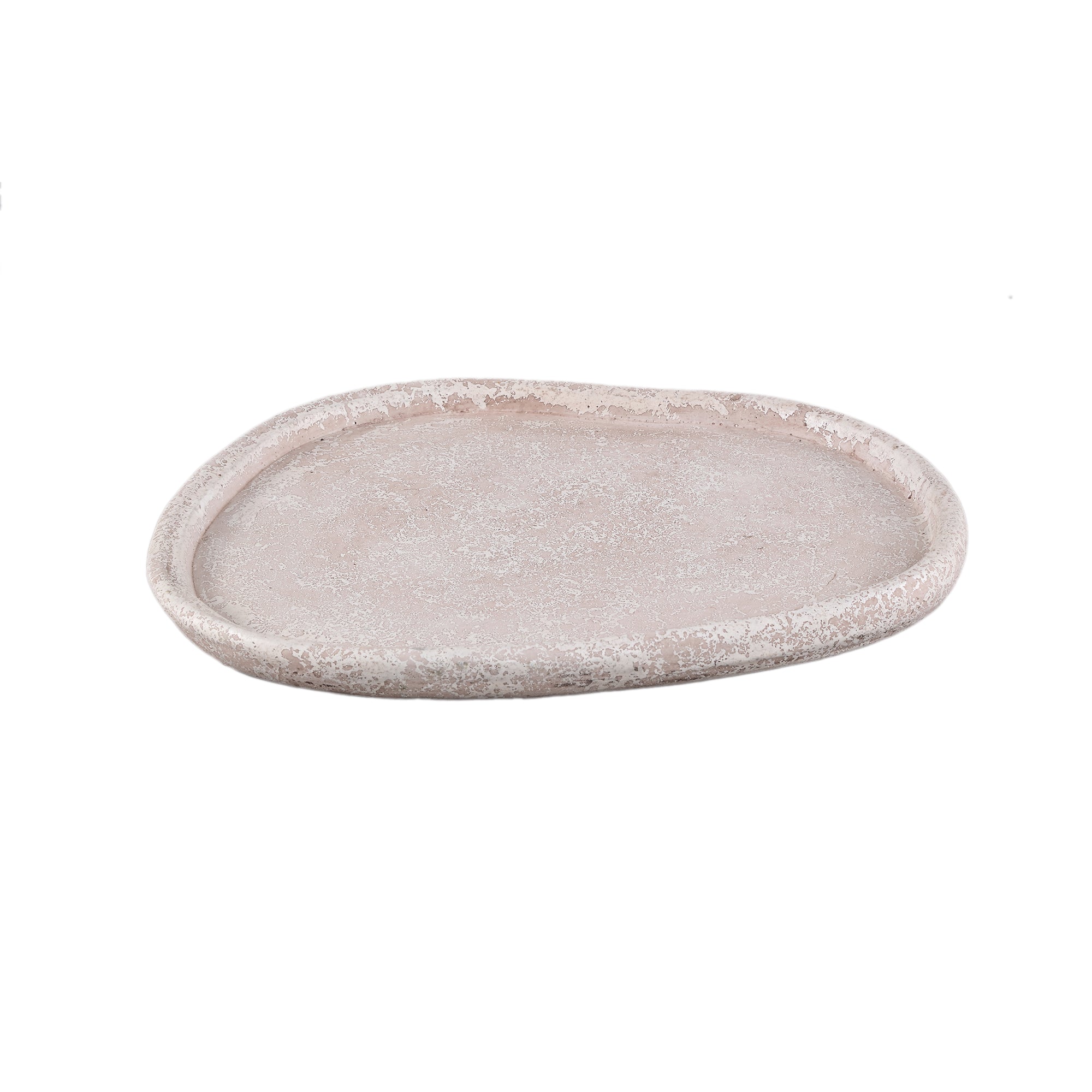 Killeen Cream organic shaped cement plate L