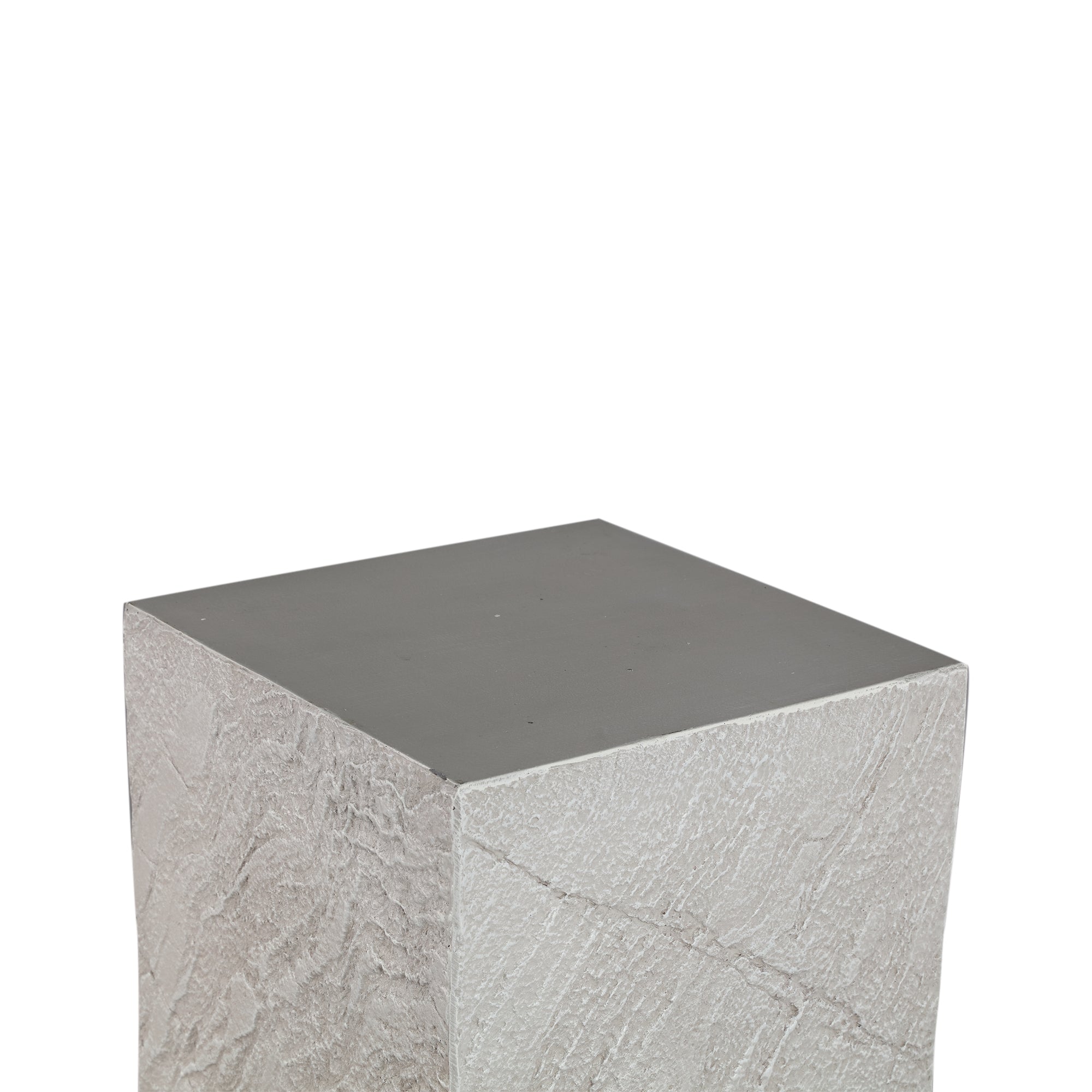 Berwin Beige fiber cement rock pedestal set of 2
