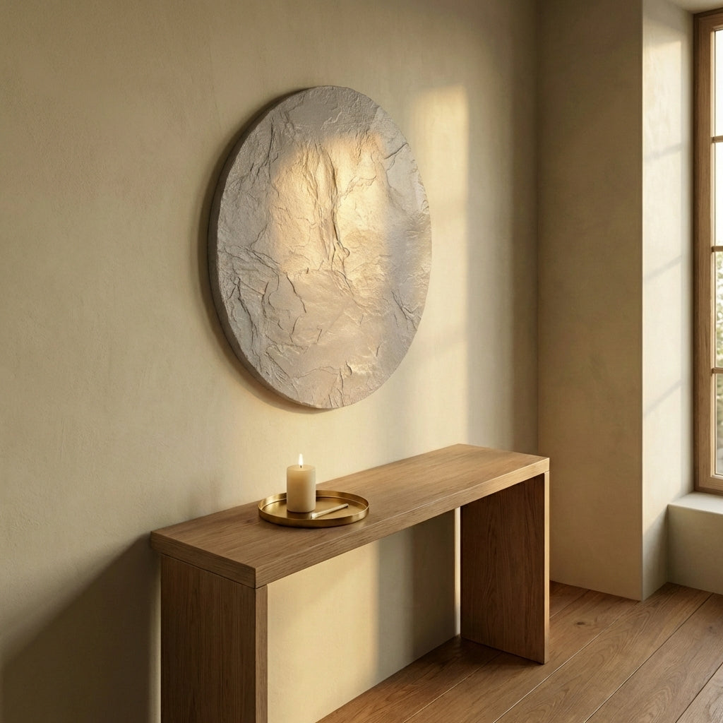 Jaslena Beige fiber cement wall panel round rock L