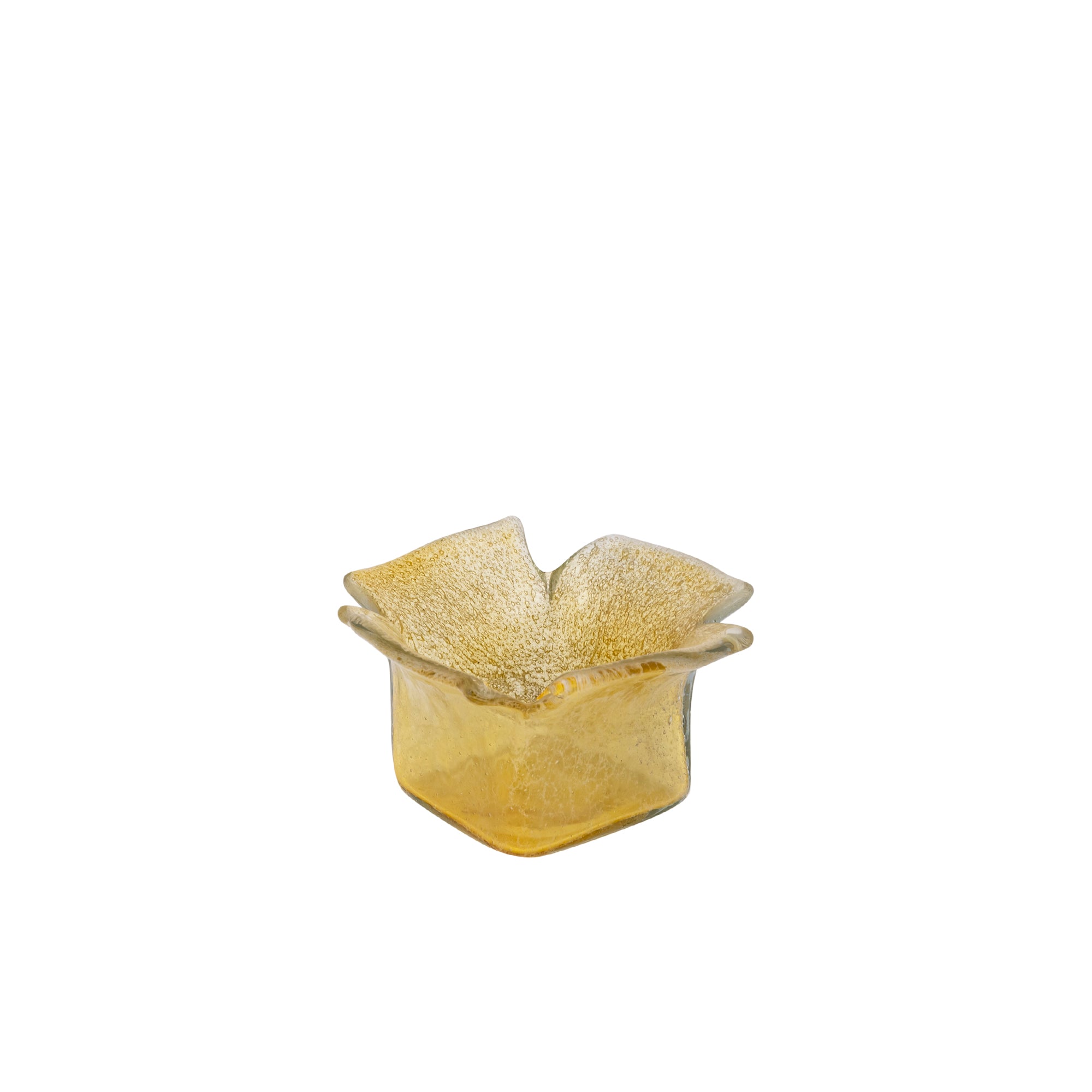 Aliah Photophores en verre - Jaune