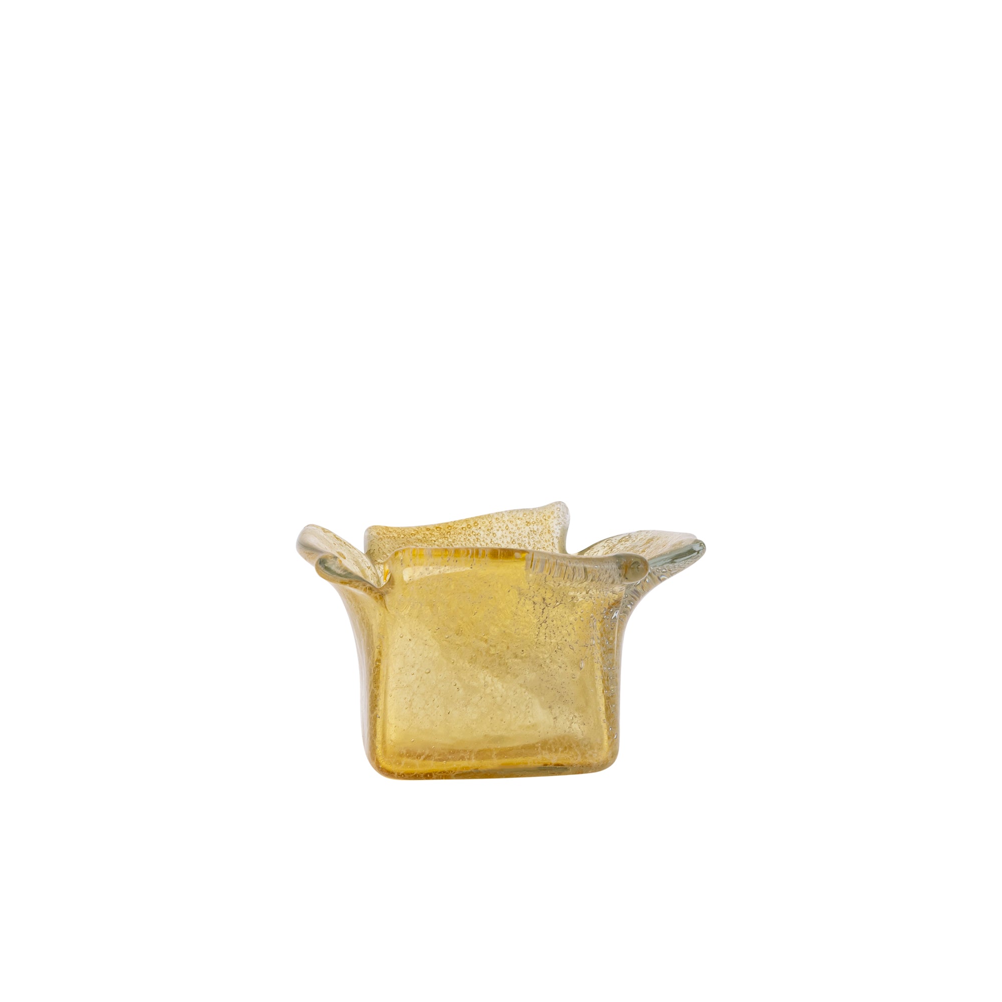 Aliah Photophores en verre - Jaune