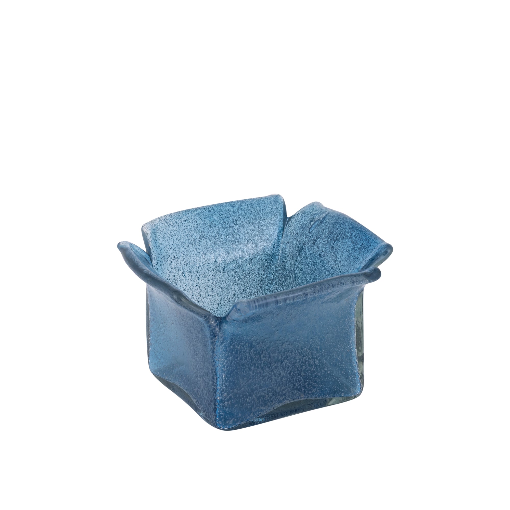 Aliah Photophores en verre - Bleu