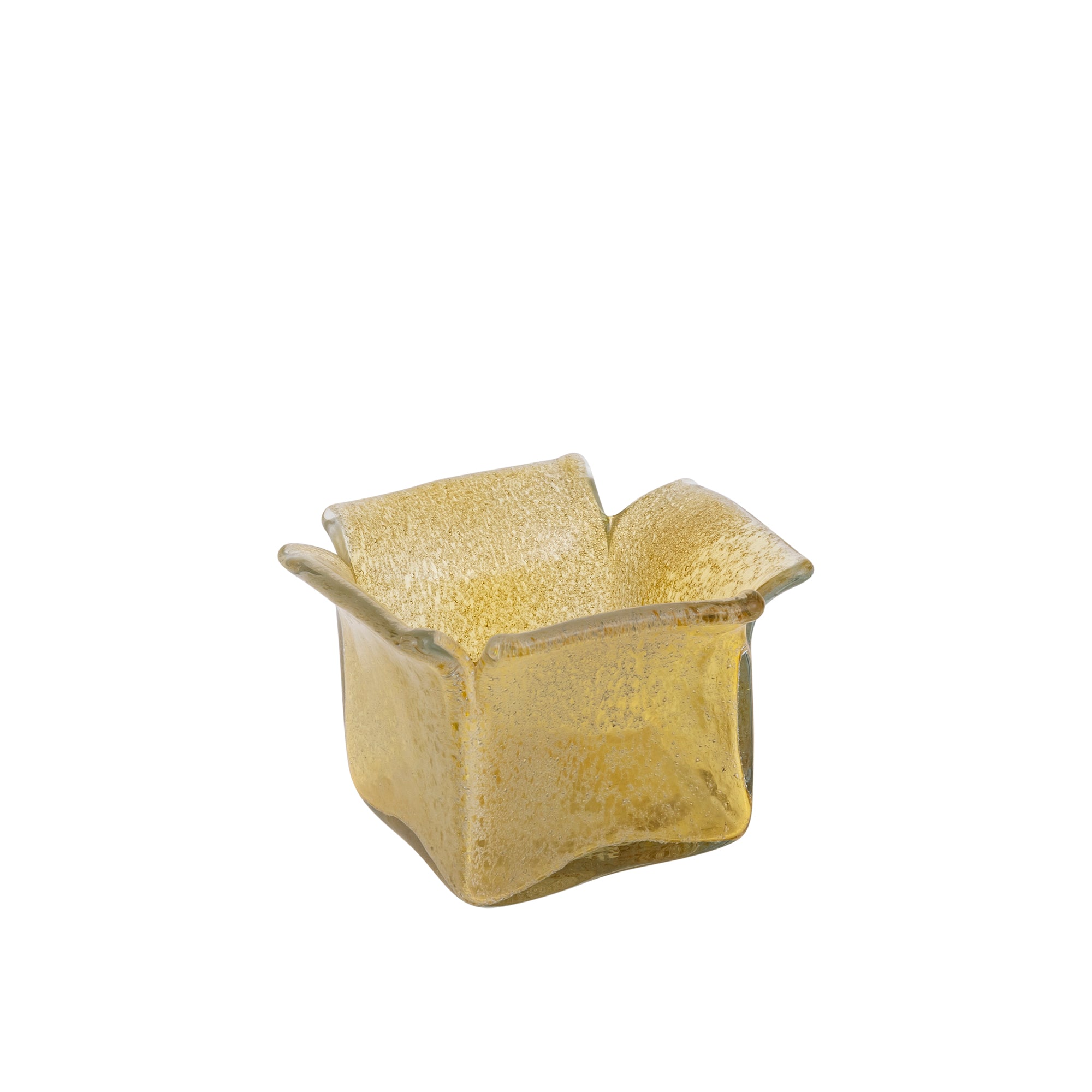 Aliah Photophores en verre - Jaune