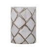 Ajeya Bougeoirs en verre - Blanc