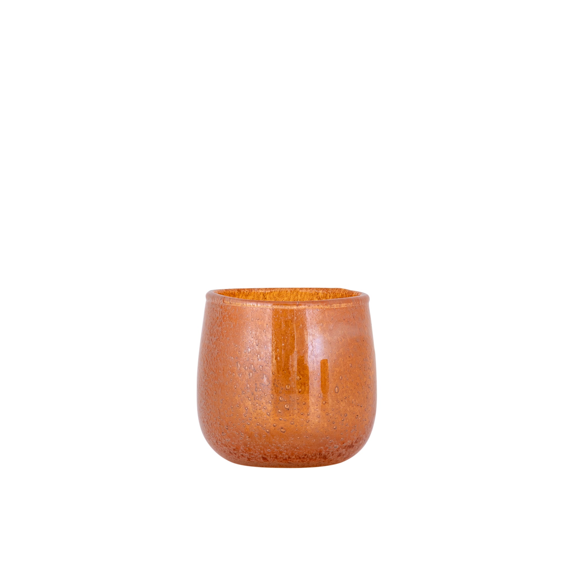 Merian Bougeoirs en verre - Orange