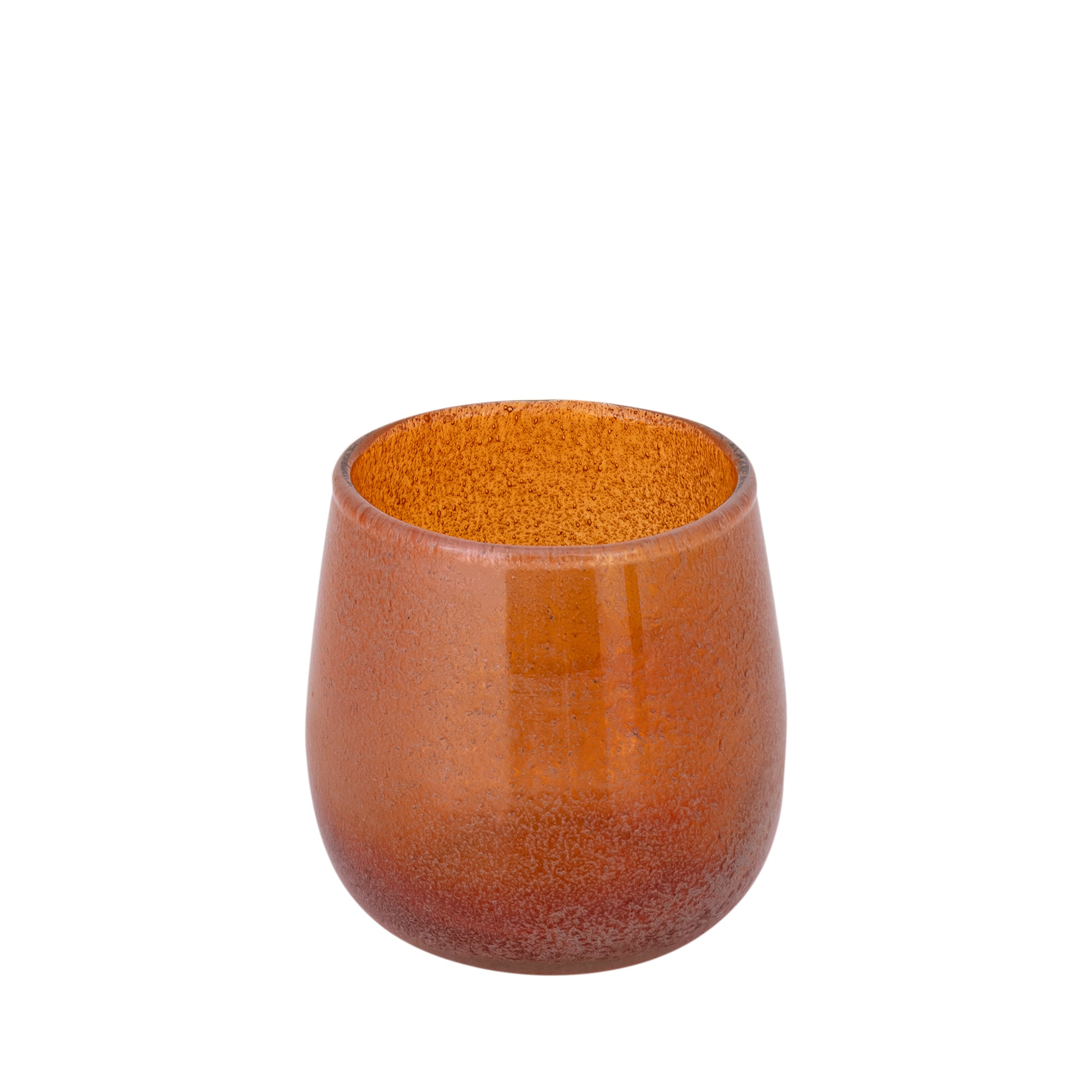 Merian Bougeoirs en verre - Orange