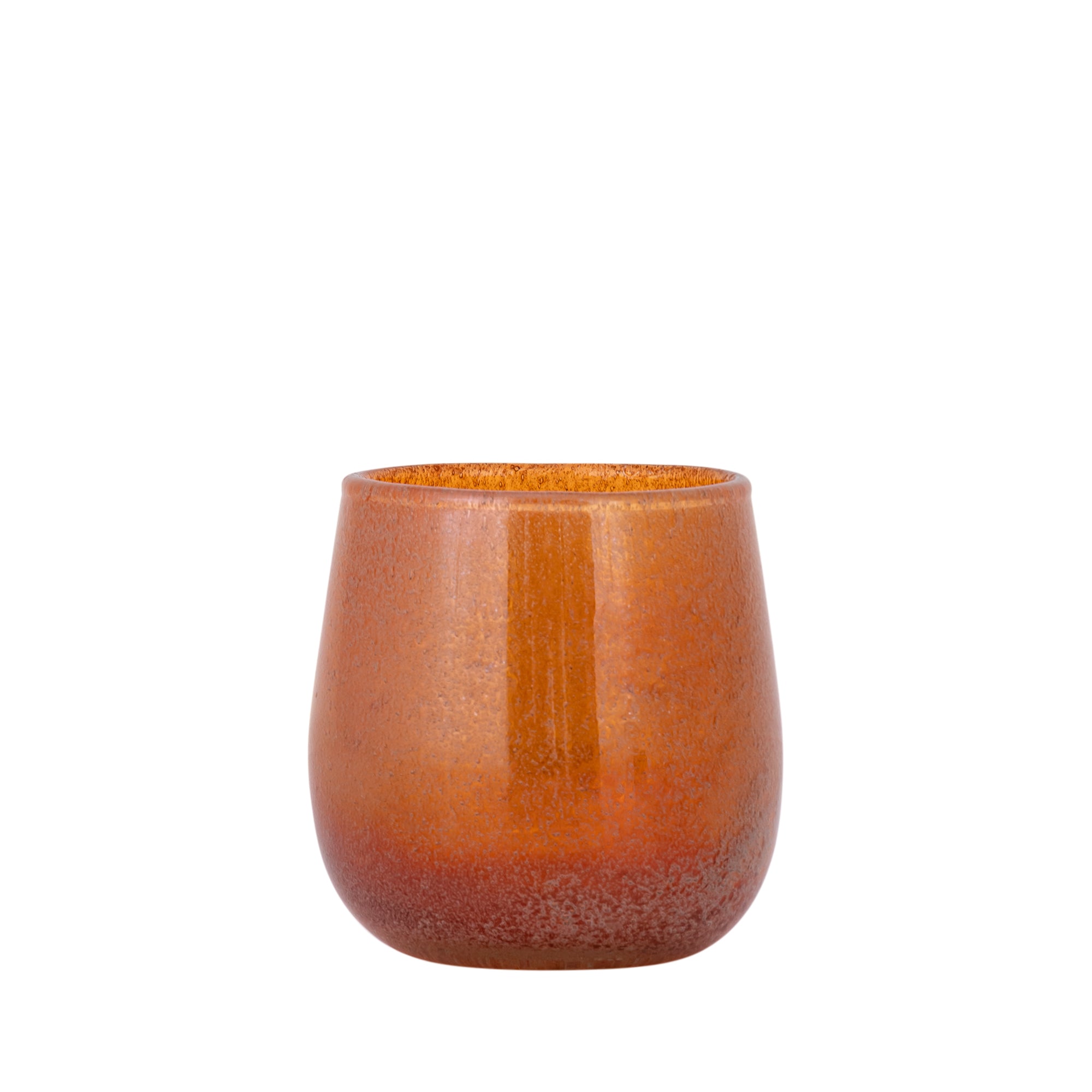 Merian Bougeoirs en verre - Orange