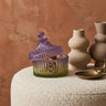 Lynis Purple and Green ombre glass storage box