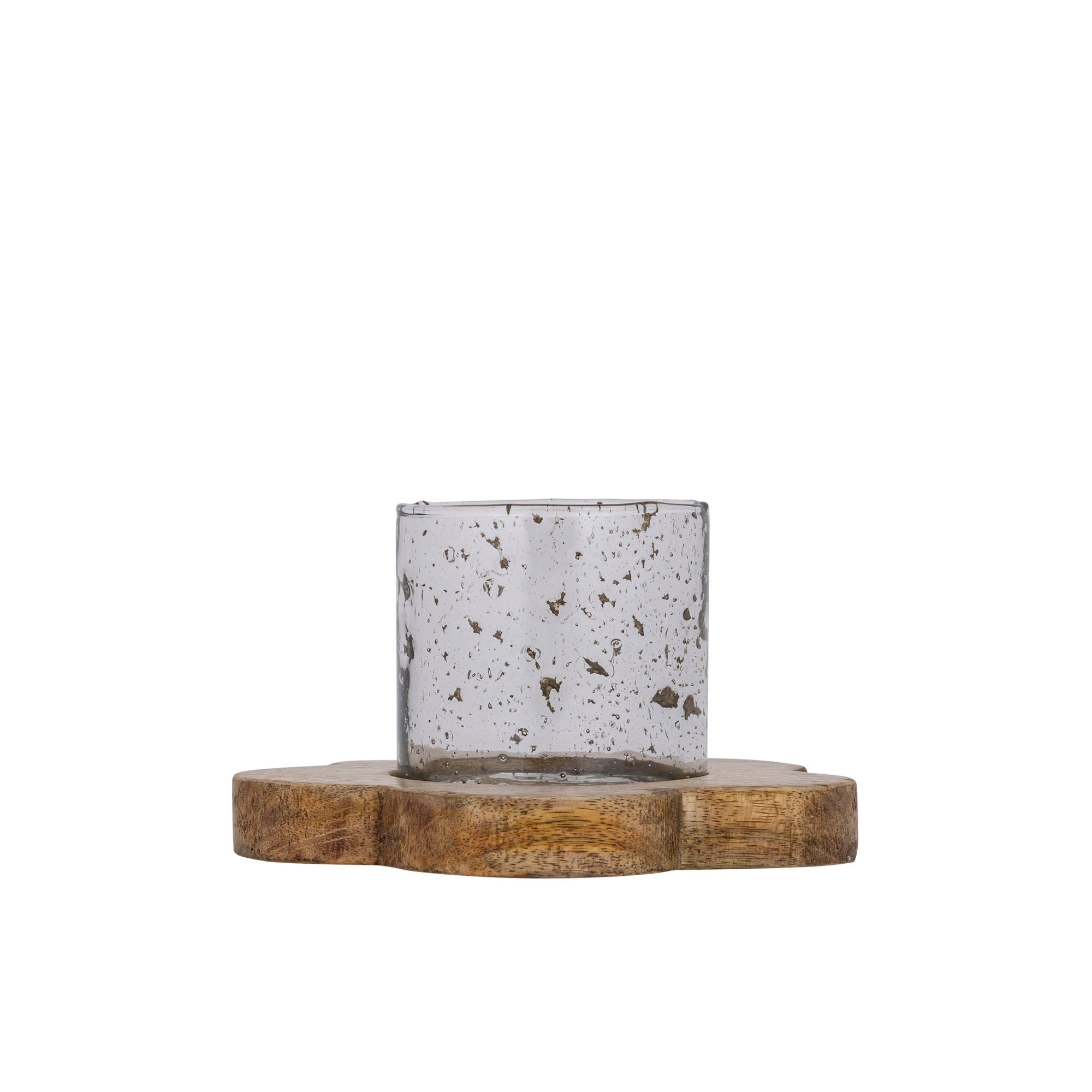 Lailey Bougeoirs en verre - Marron clair