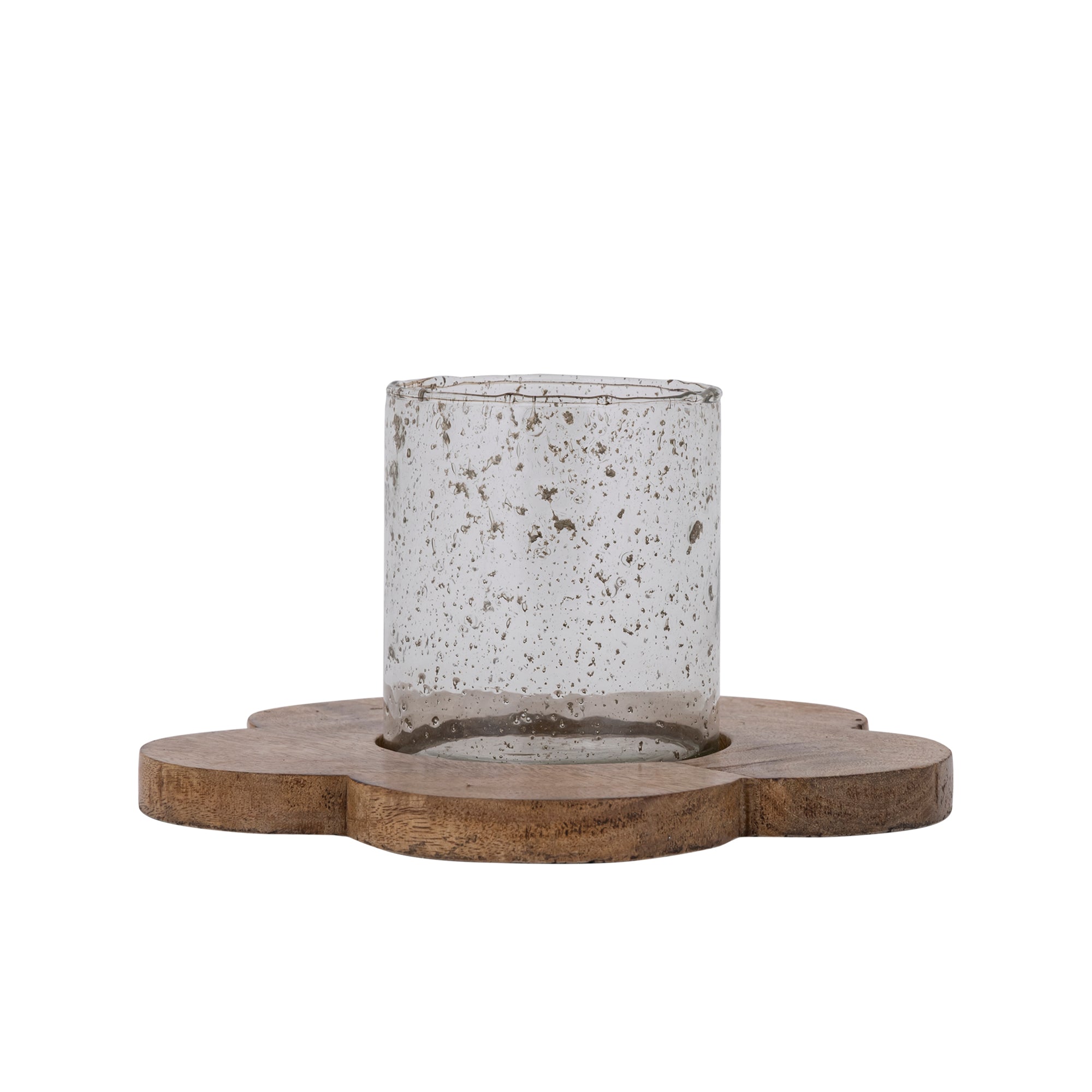 Lailey Bougeoirs en verre - Marron clair
