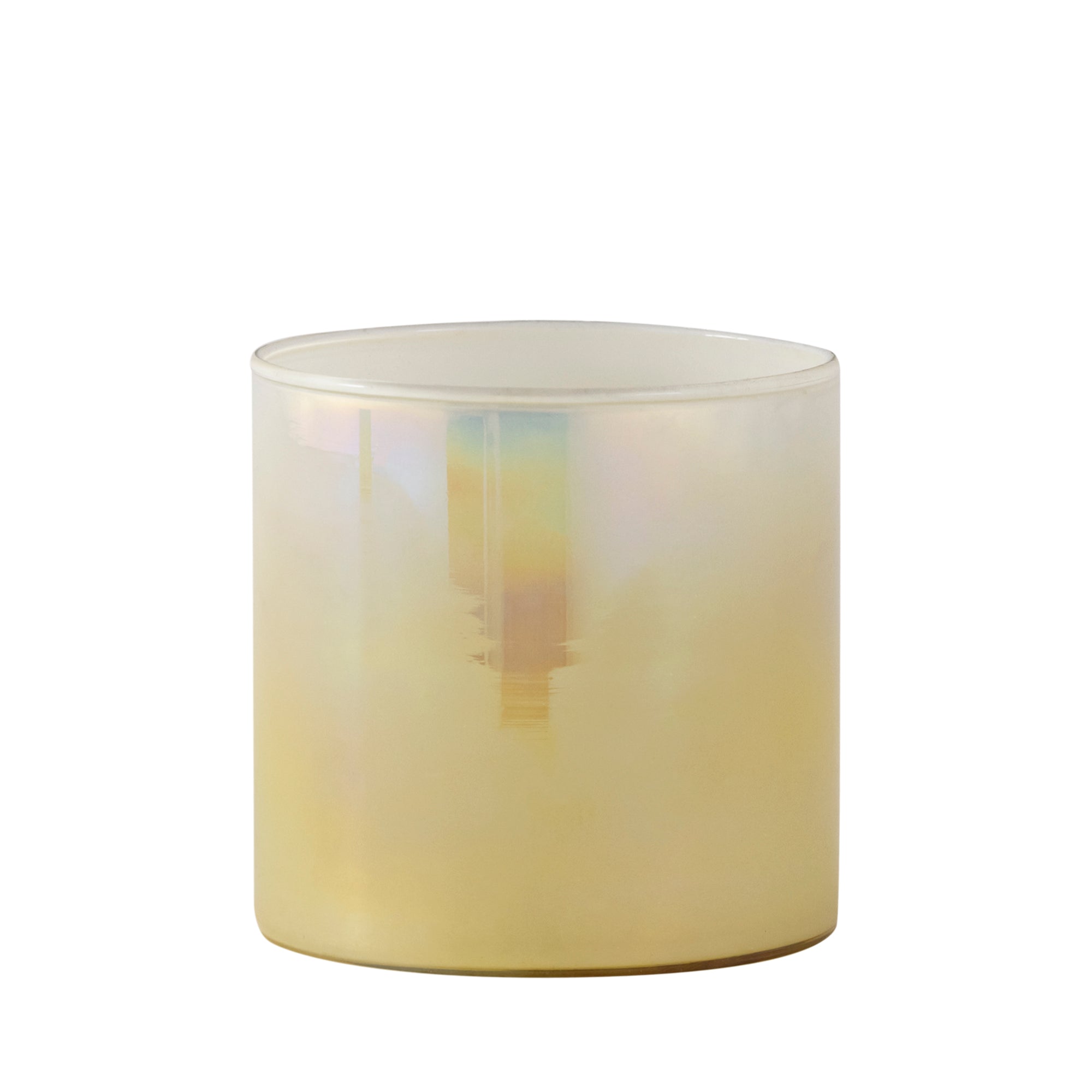 Darcy Bougeoirs en verre — Round Stormlight Ombre Effect - Crème