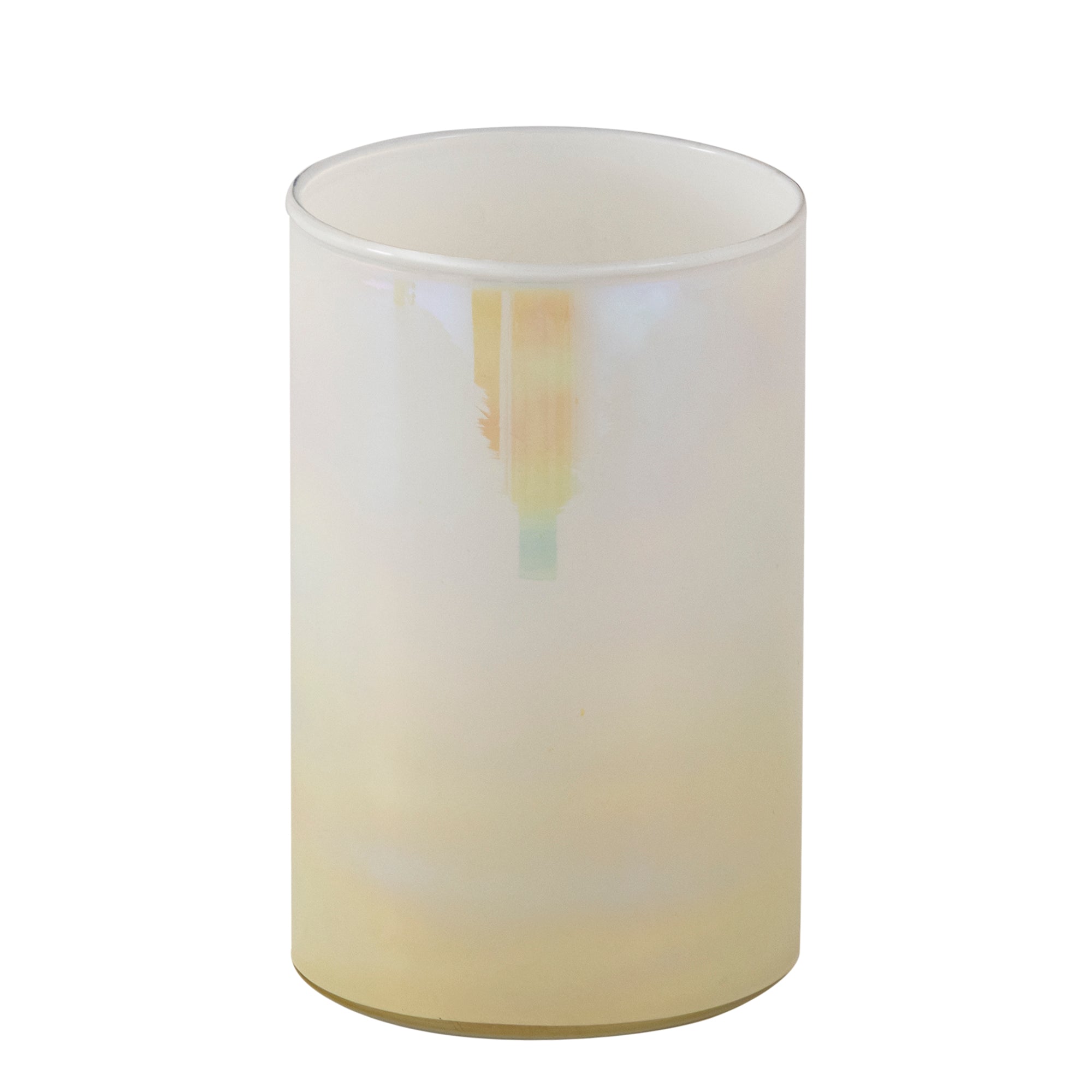 Darcy Bougeoirs en verre — Round Stormlight Ombre Effect - Crème