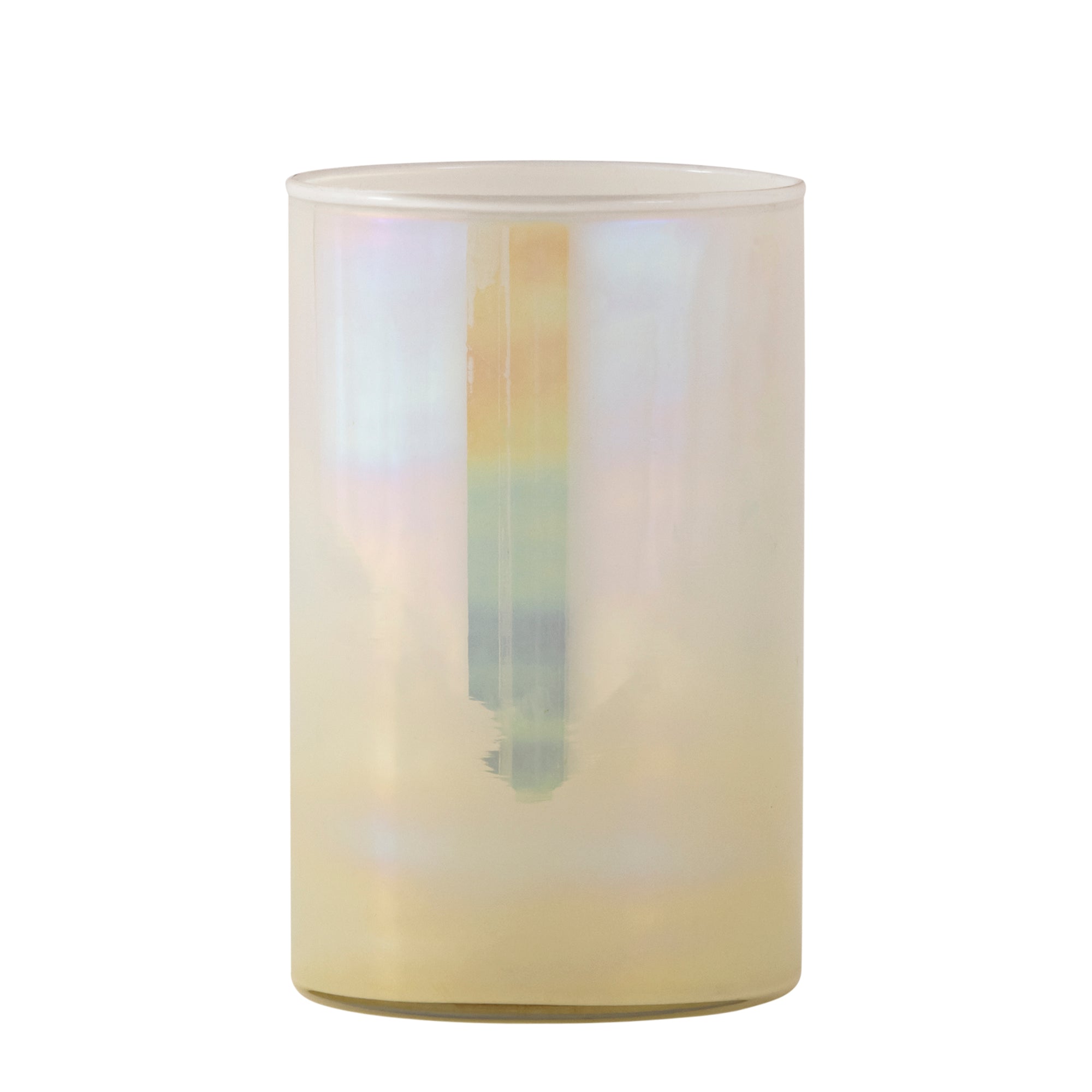 Darcy Bougeoirs en verre — Round Stormlight Ombre Effect - Crème