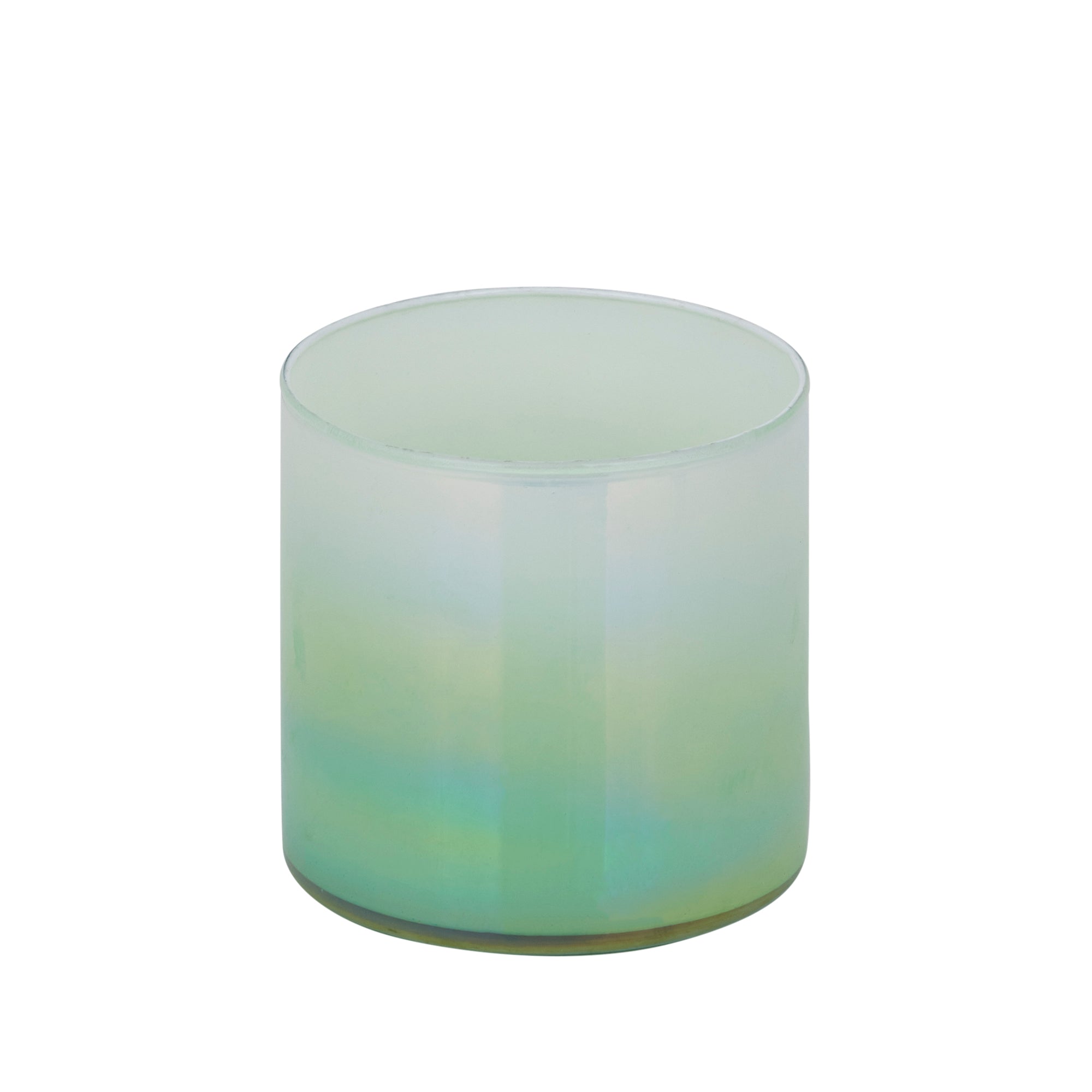 Darcy Bougeoirs en verre — Round Stormlight Ombre - Vert menthe