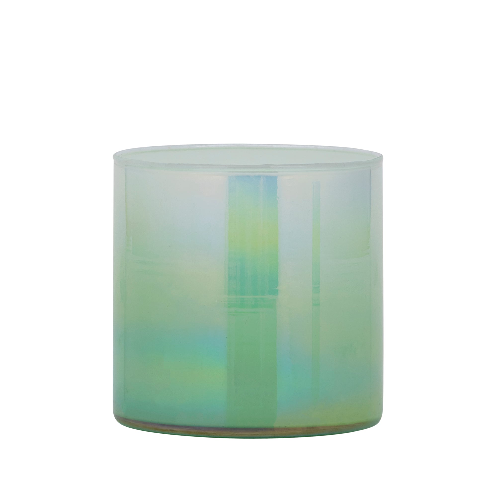 Darcy Bougeoirs en verre — Round Stormlight Ombre - Vert menthe