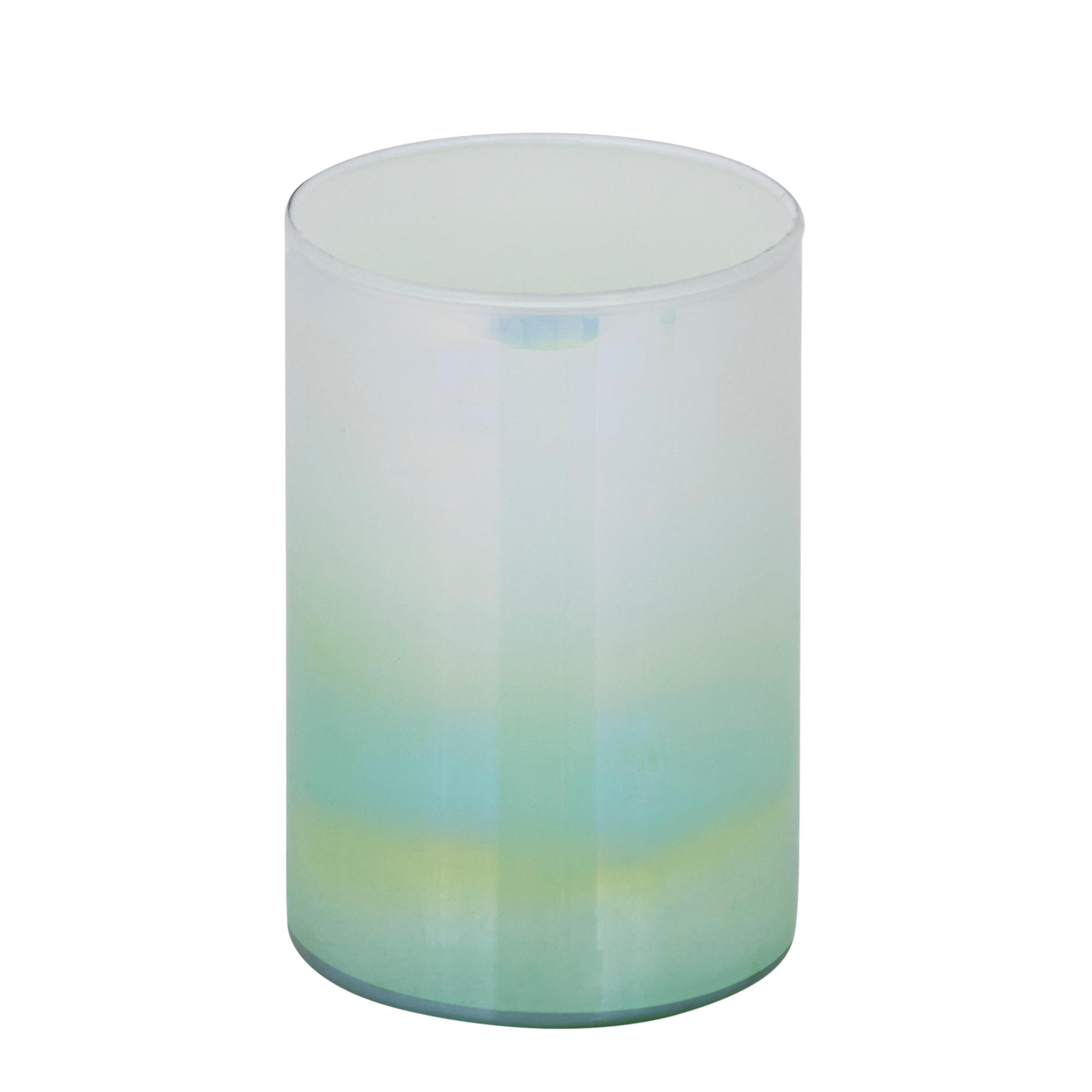 Darcy Bougeoirs en verre — Round Stormlight Ombre - Vert menthe