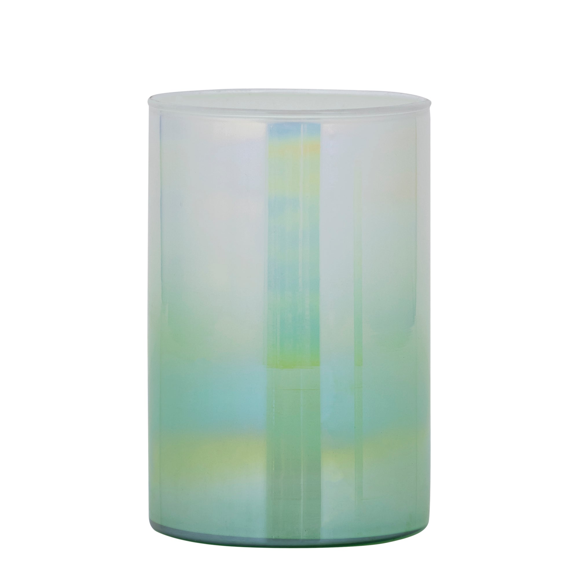 Darcy Bougeoirs en verre — Round Stormlight Ombre - Vert menthe