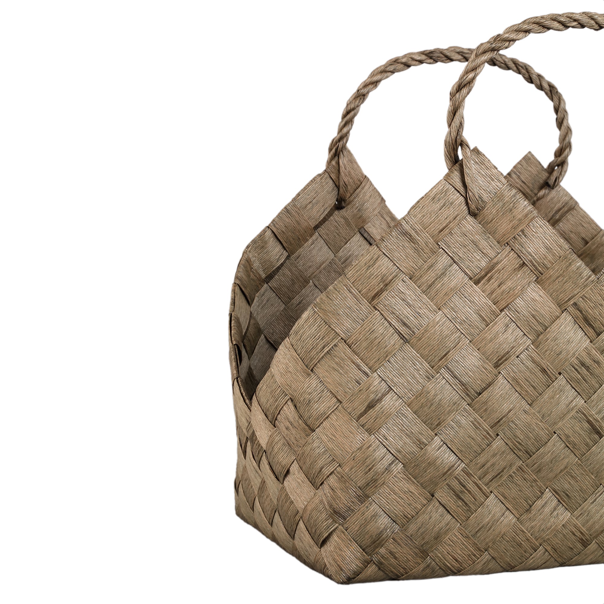 Clarke Green triangle woven paper basket SV4