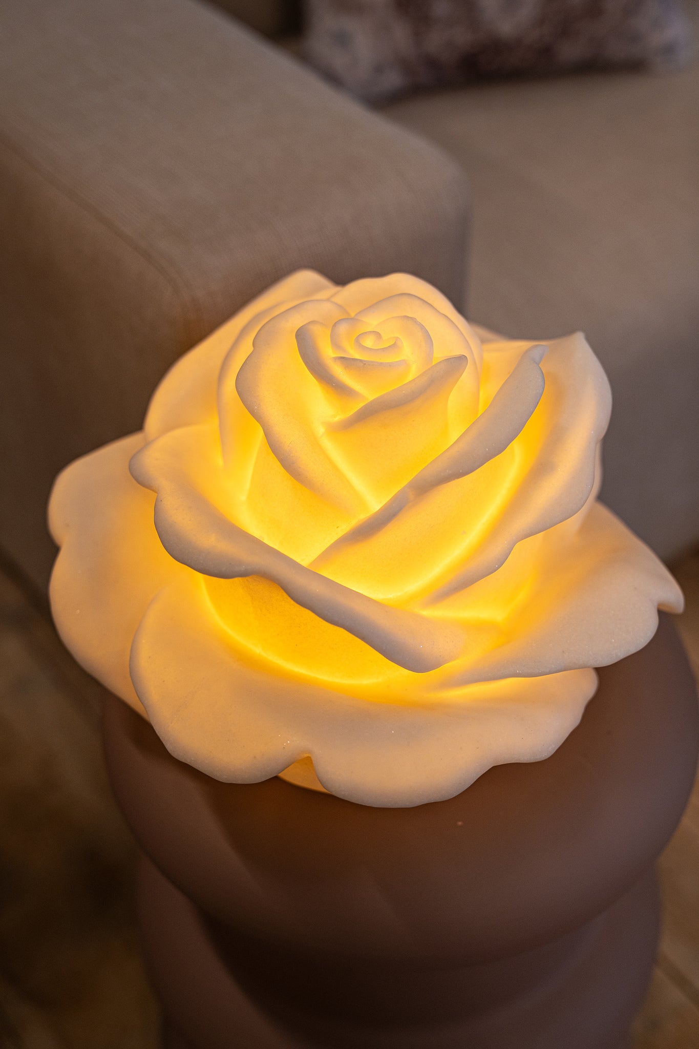 Aveda Lampes LED en résine — Rose Led Light Rechargeable Low - Blanc