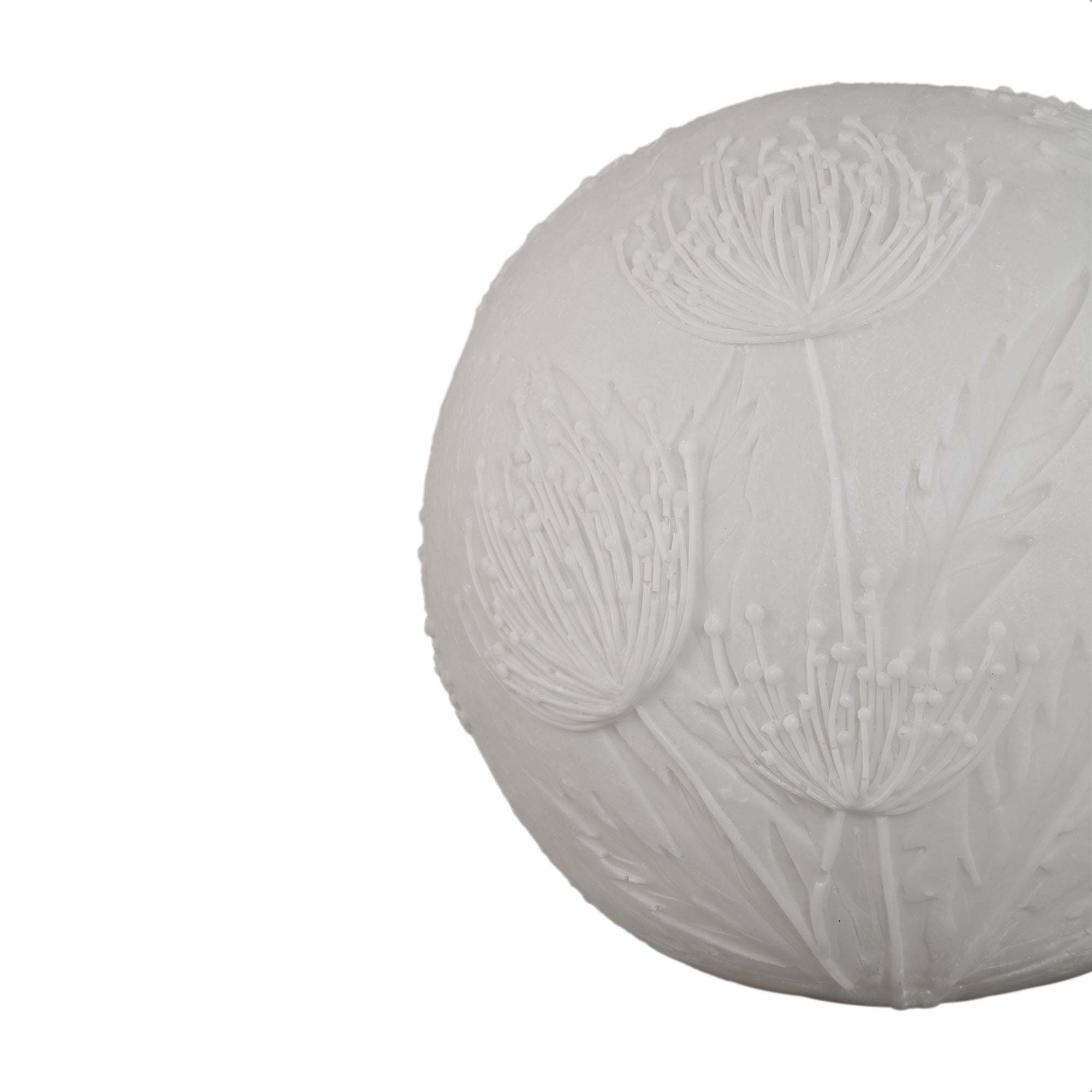 Hennah Lampes LED en résine — Flower Ledlight Rechargeable Rnd - Blanc