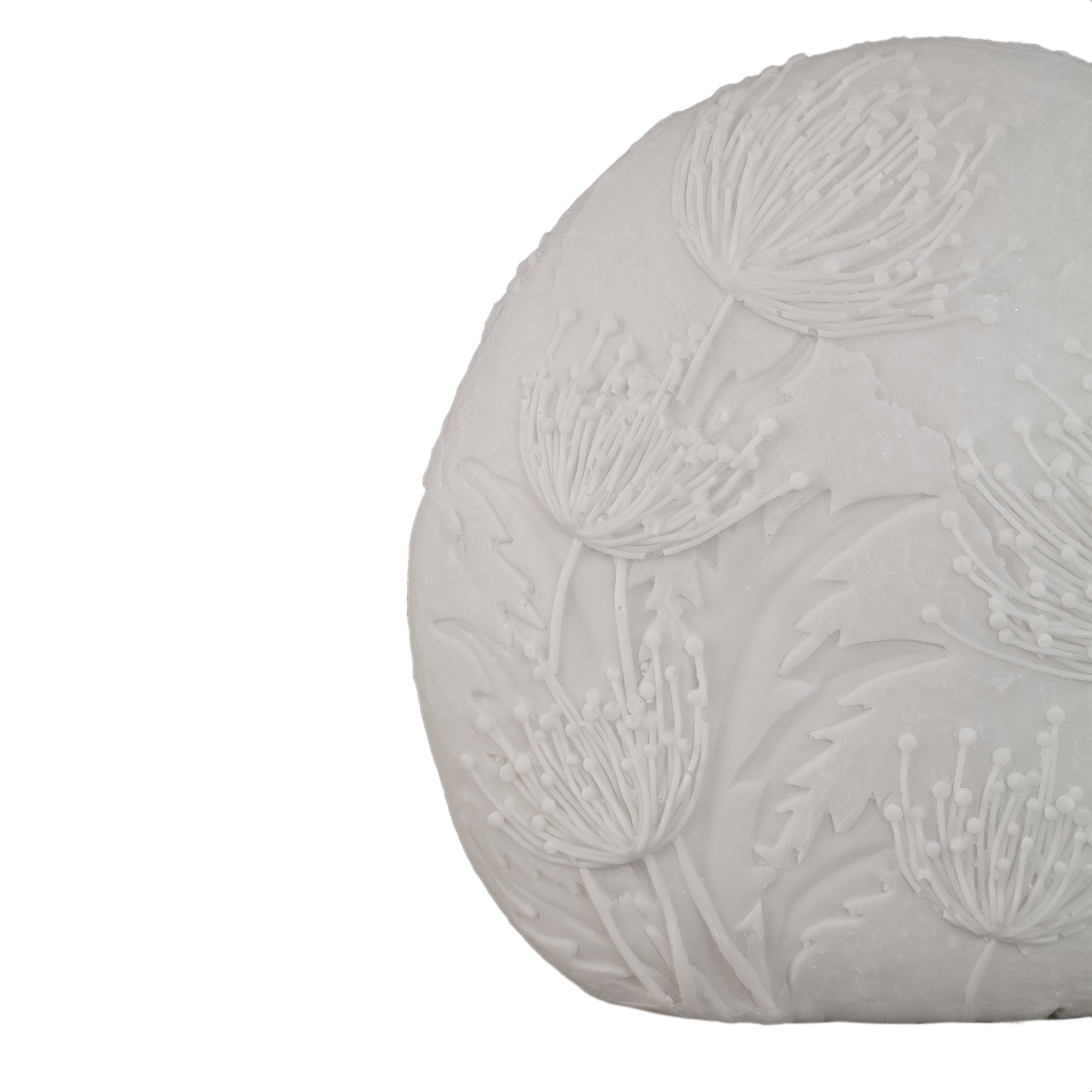 Hennah Lampes LED en résine — Flower Ledlight Rechargeable Ovl - Blanc