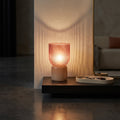 Lampe LED Alayna — Verre Nervuré