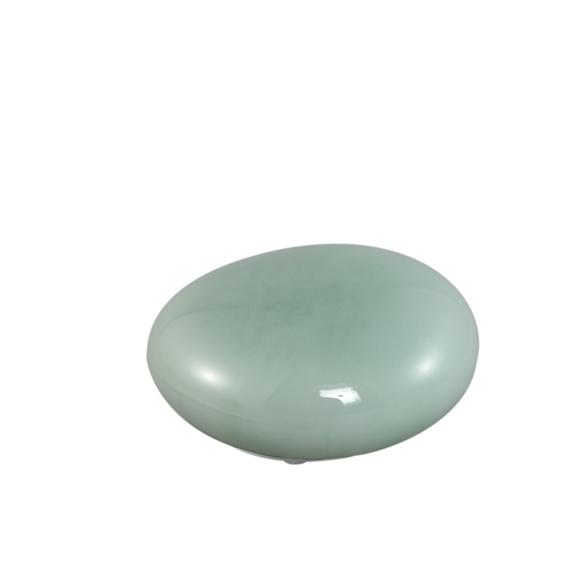 Shalon Lampes LED en verre — Stone Led Light Rechargeable - Vert menthe