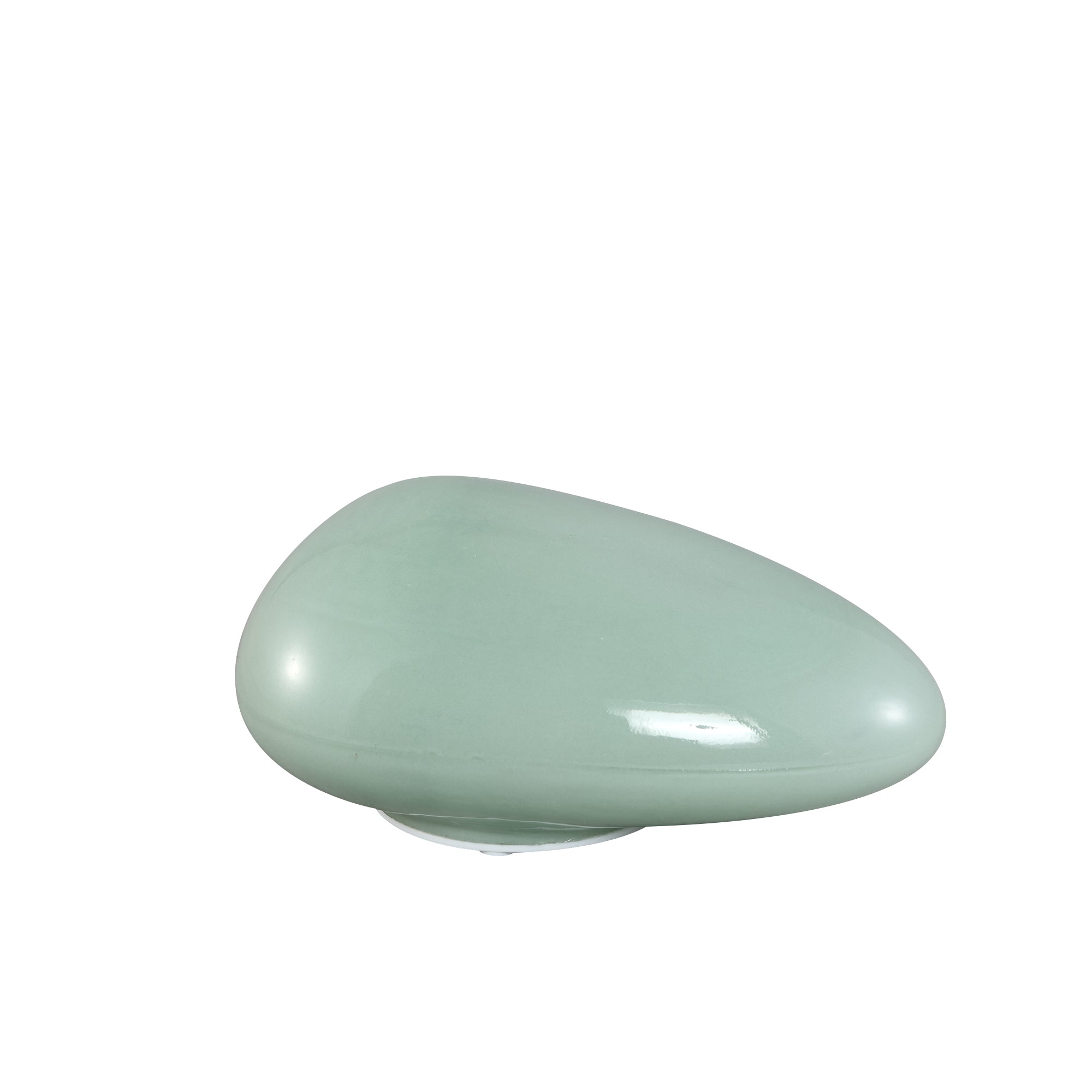Shalon Lampes LED en verre — Stone Led Light Rechargeable - Vert menthe