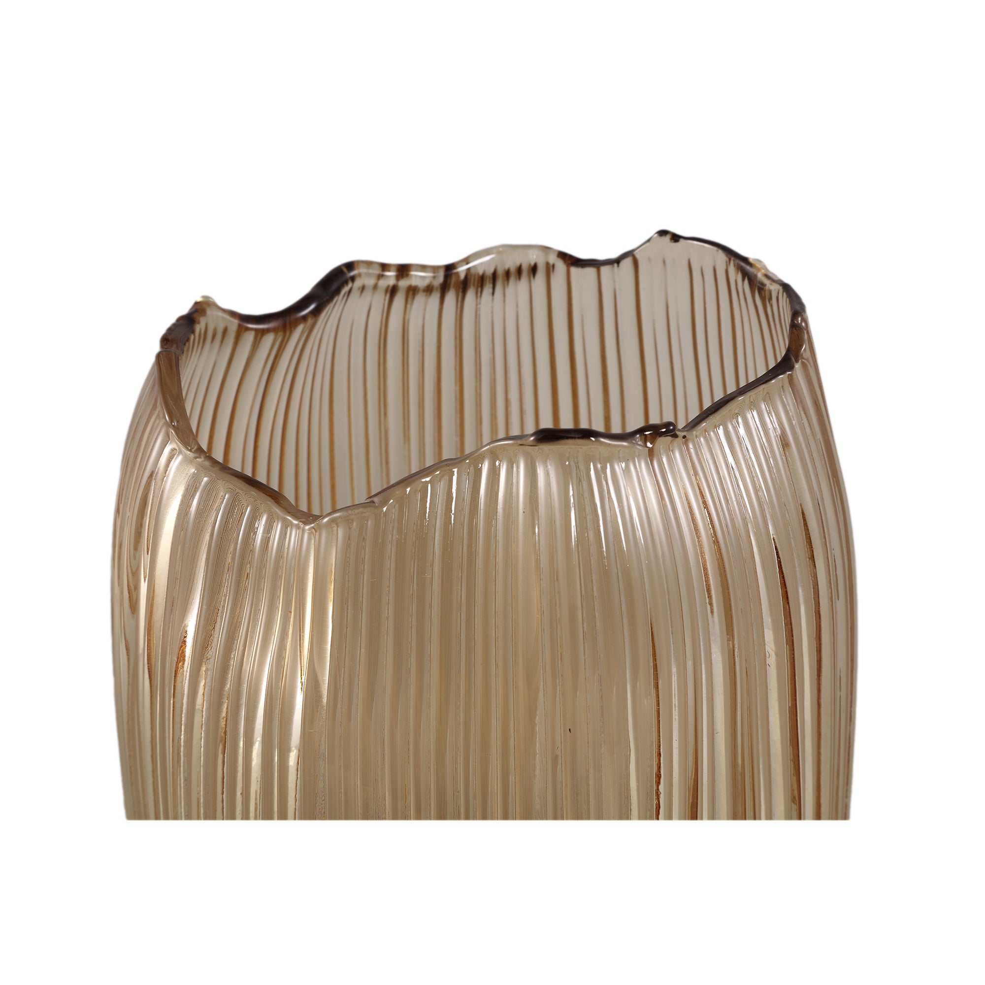 Dewin Bougeoirs en verre - Bronze