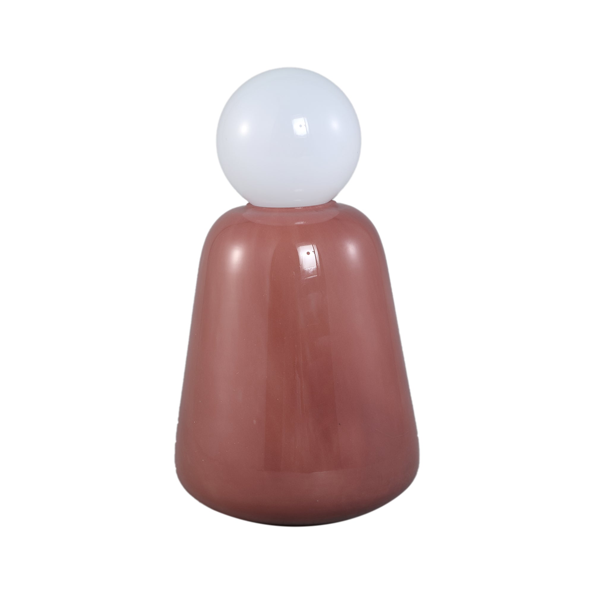 Garine Lampes LED en verre — Milk Led Lamp Rechargeable Low - Taupe