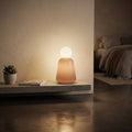 Lampe LED Garine — Verre Lait Rechargeable Bas