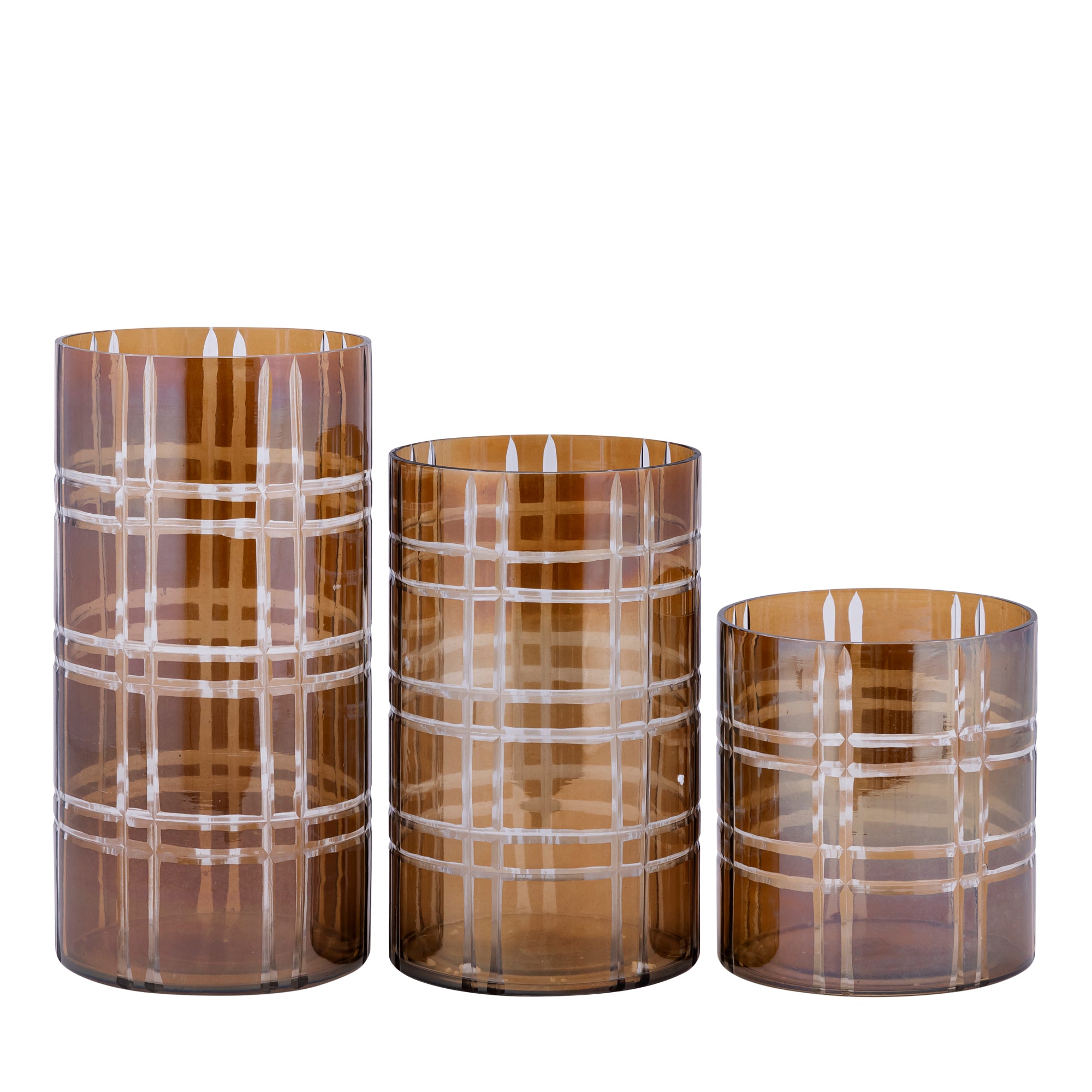 Divit Bougeoirs en verre - Marron foncé