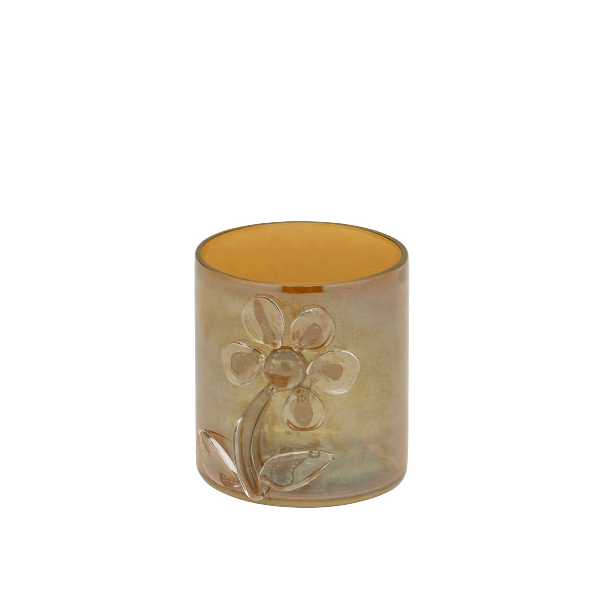 Allya Photophores en verre - Marron foncé