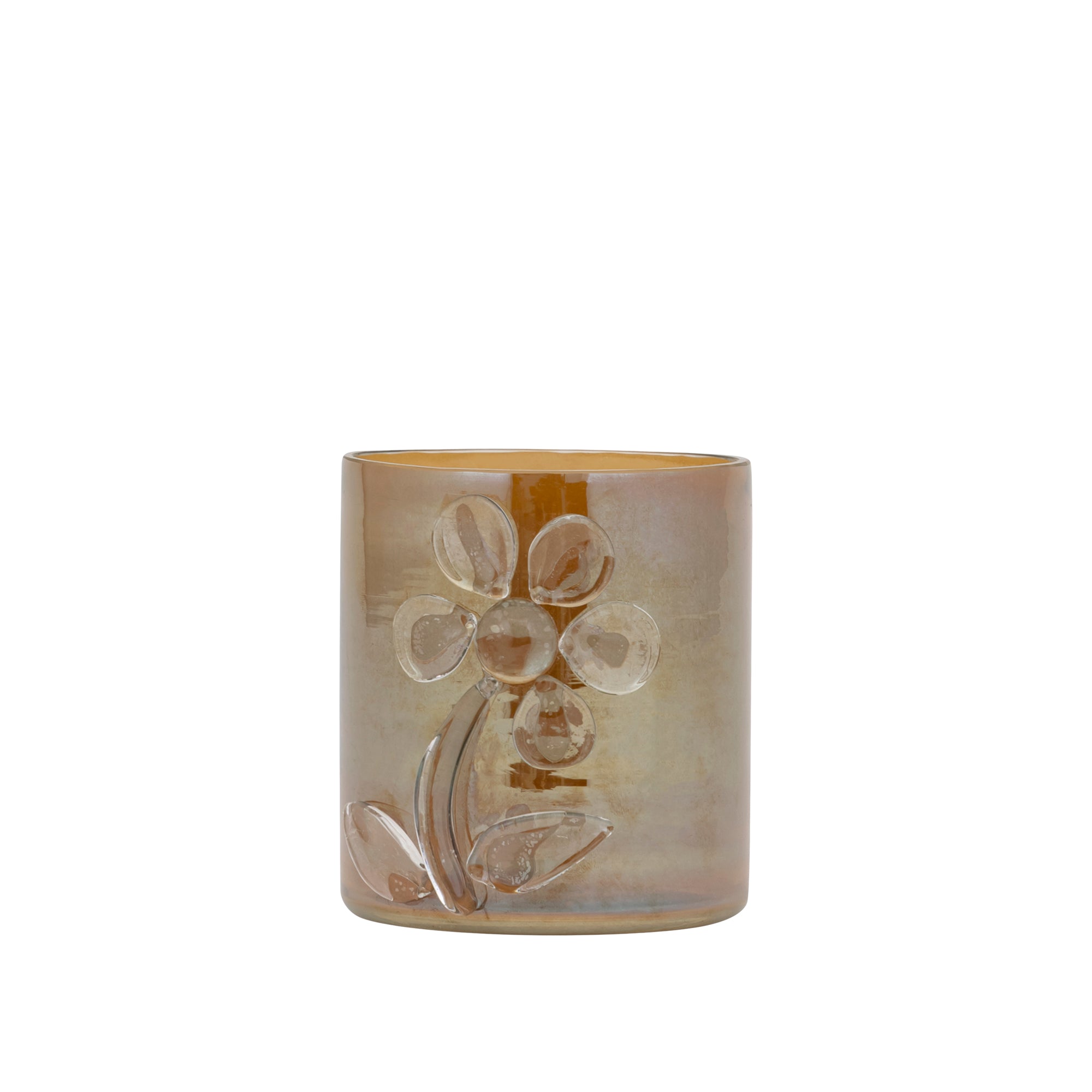Allya Photophores en verre - Marron foncé
