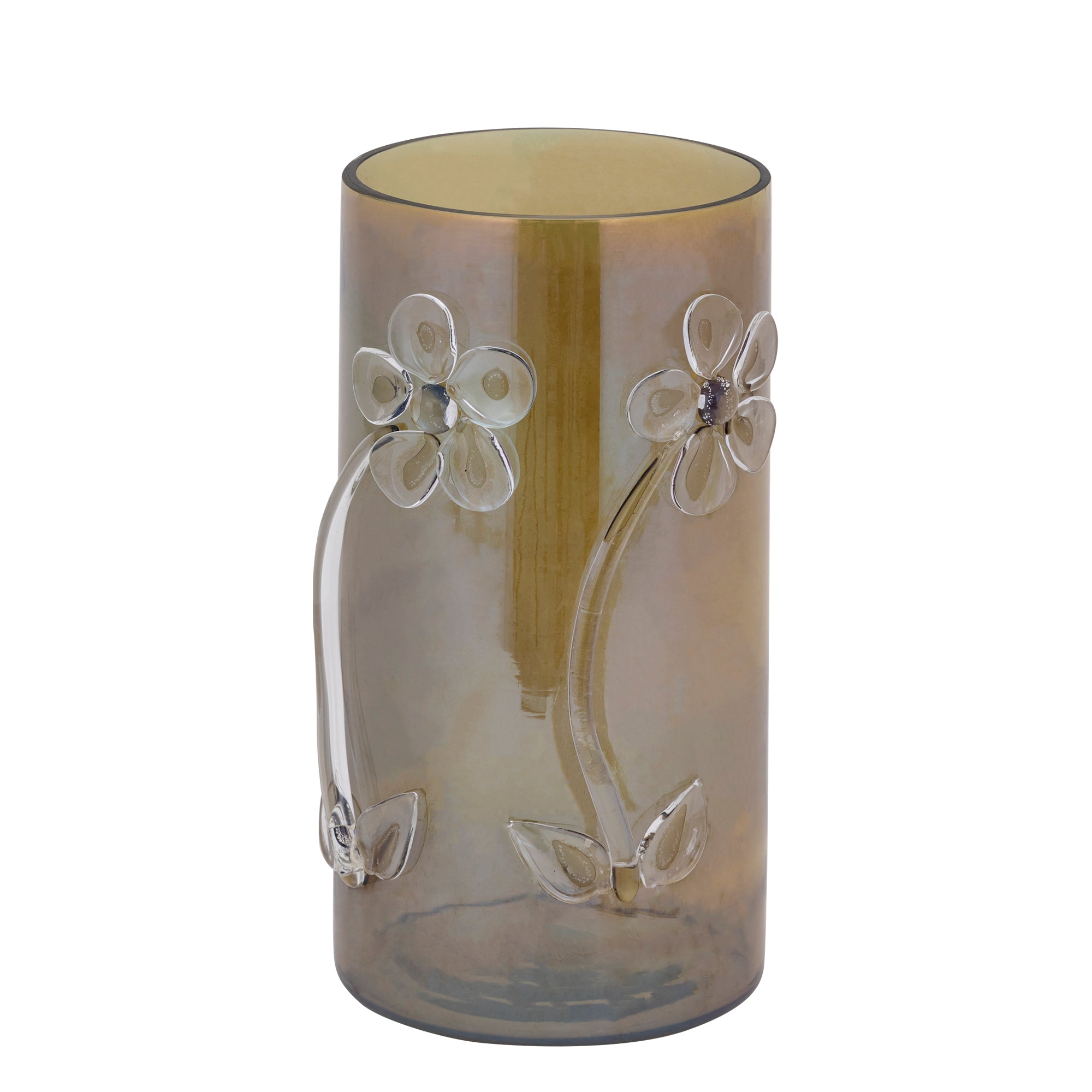Allya Bougeoirs en verre - Vert