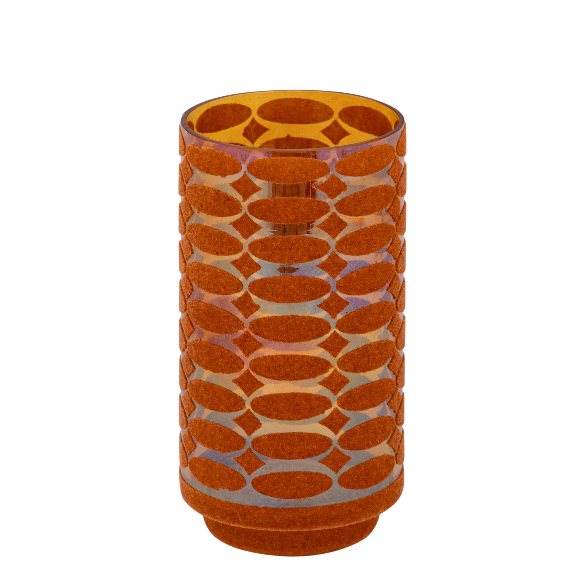 Nadara Bougeoirs en verre - Orange
