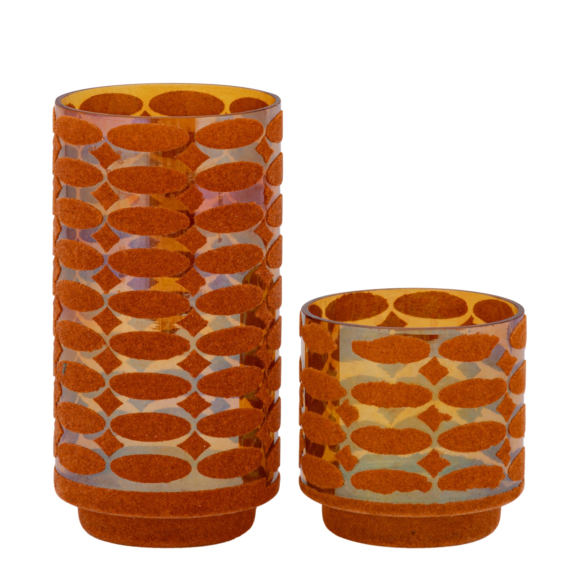 Nadara Photophores en verre - Orange