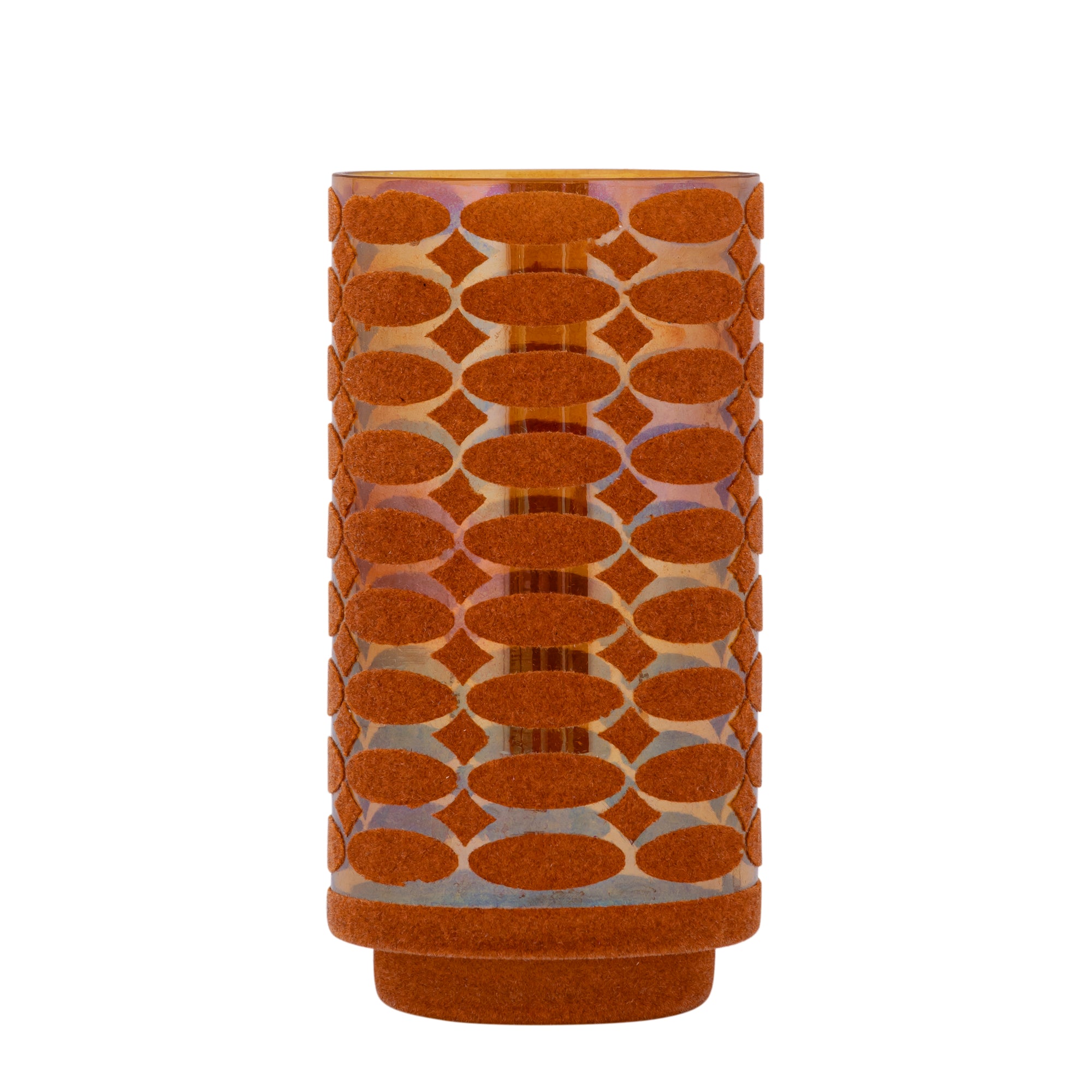 Nadara Bougeoirs en verre - Orange