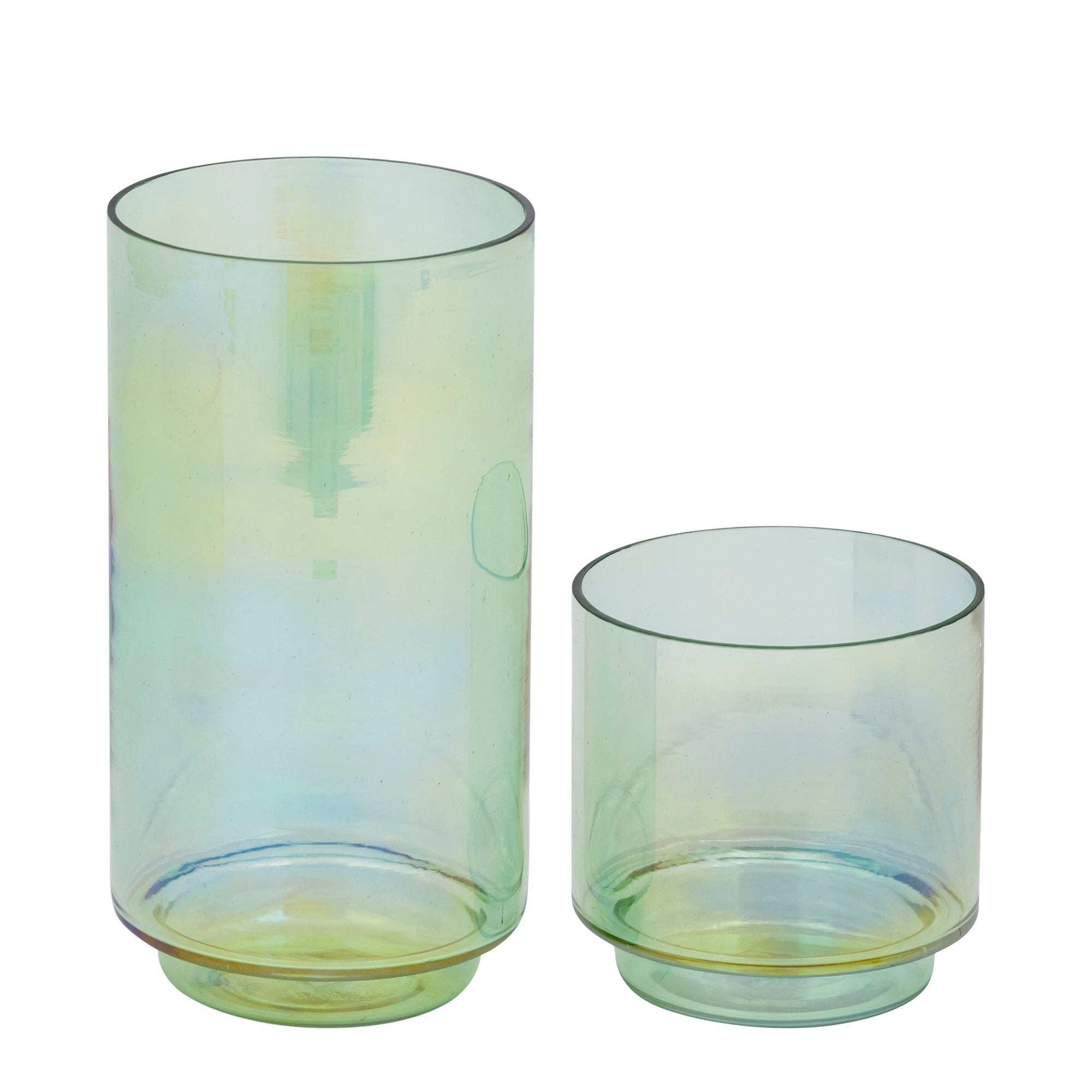Marabel Photophores en verre - Vert menthe