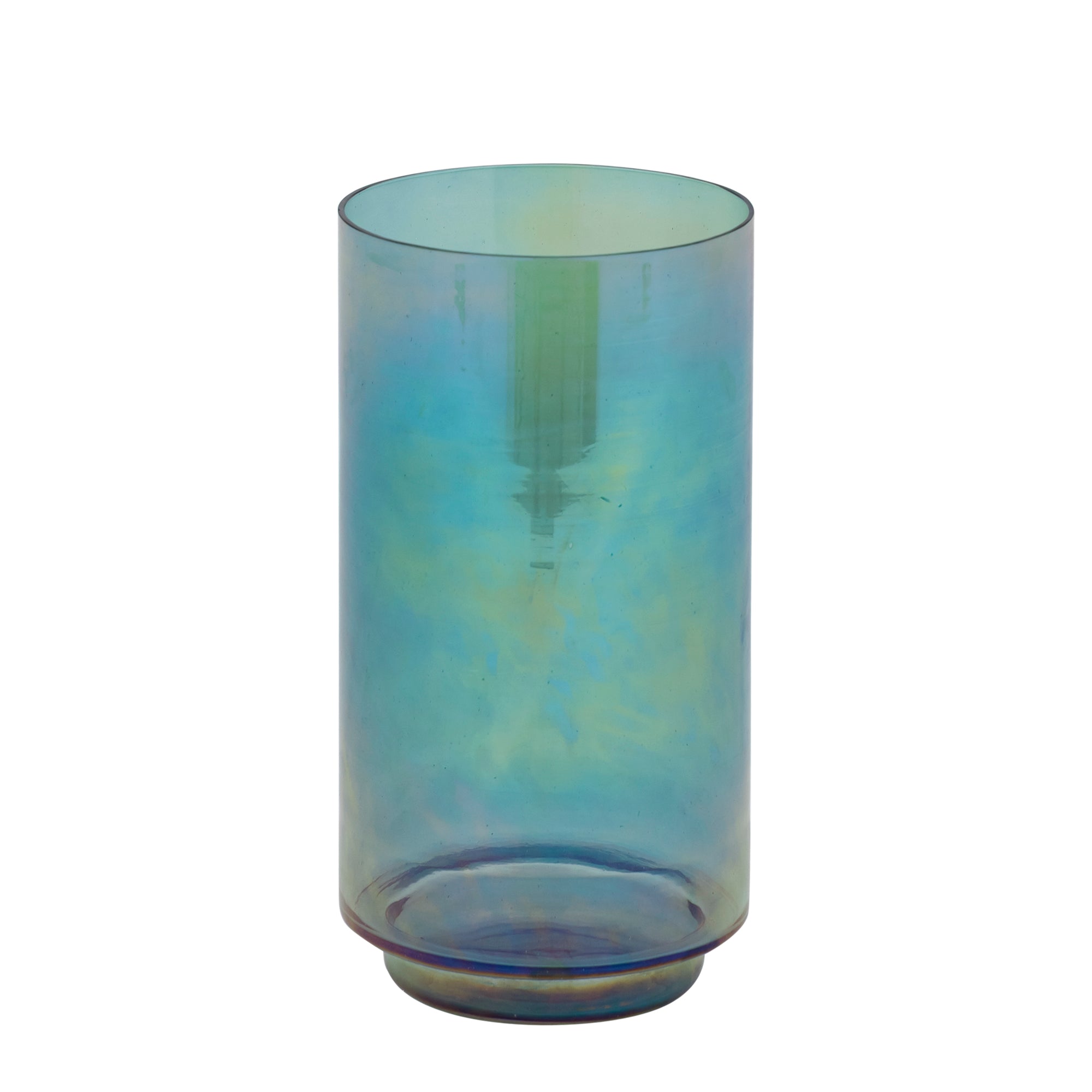 Marabel Bougeoirs en verre - Bleu canard