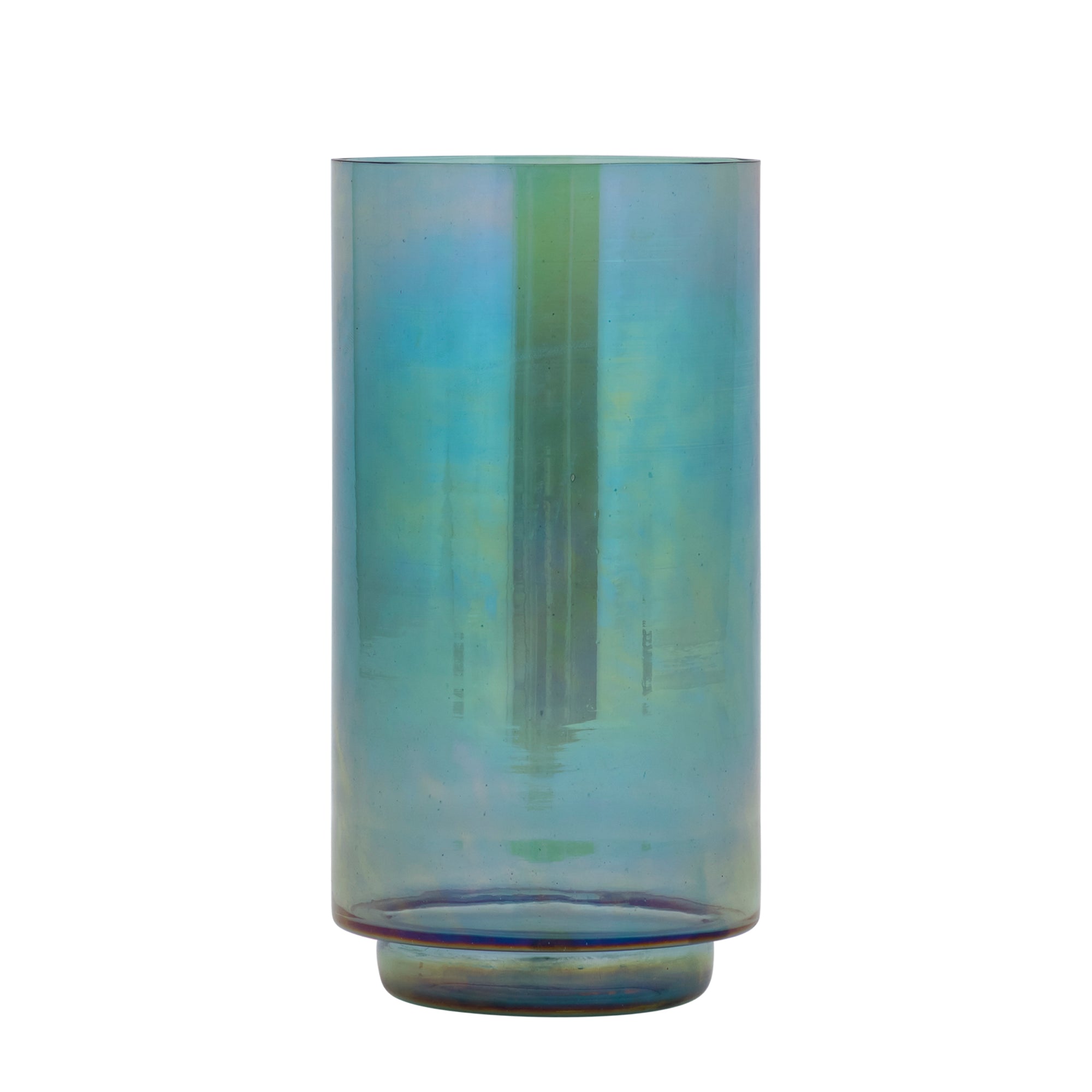 Marabel Bougeoirs en verre - Bleu canard