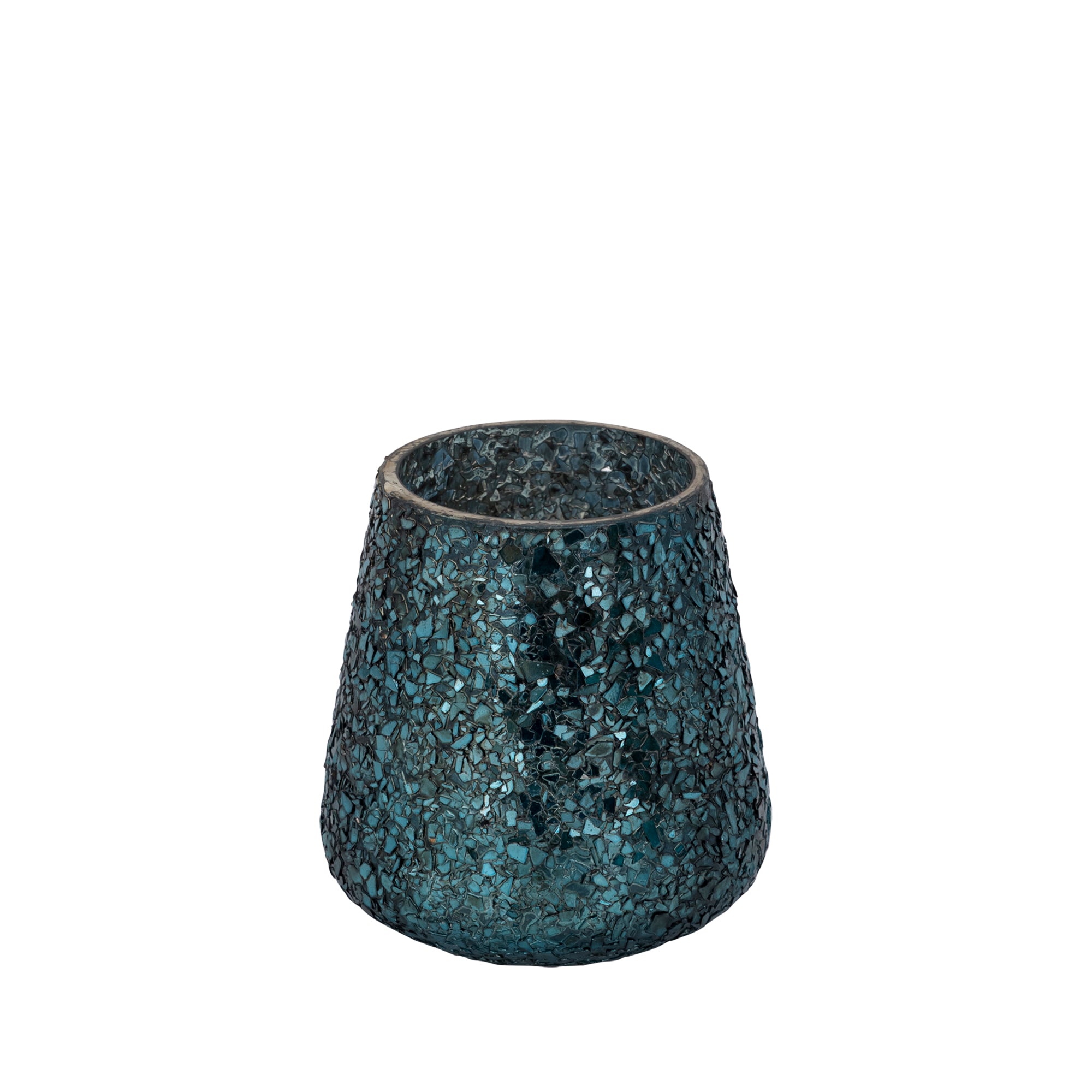 Reavis Bougeoirs en verre - Bleu canard