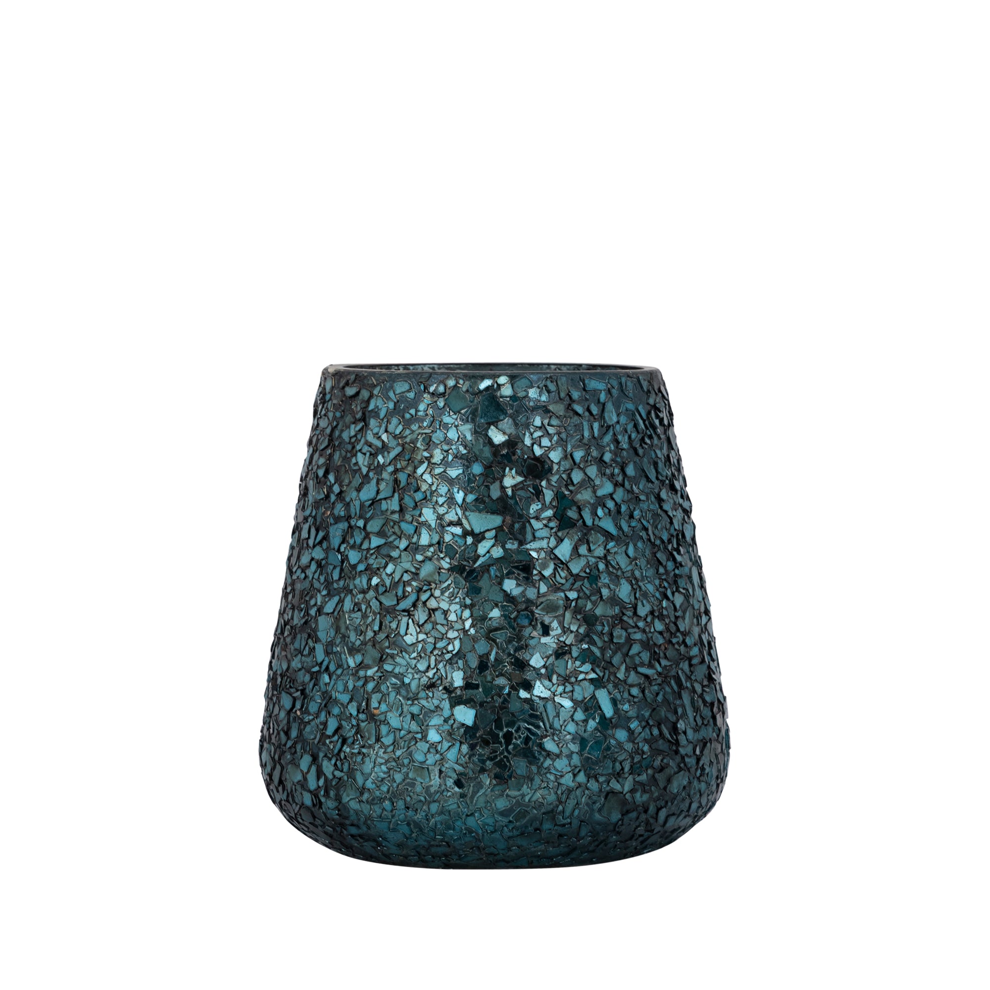 Reavis Bougeoirs en verre - Bleu canard