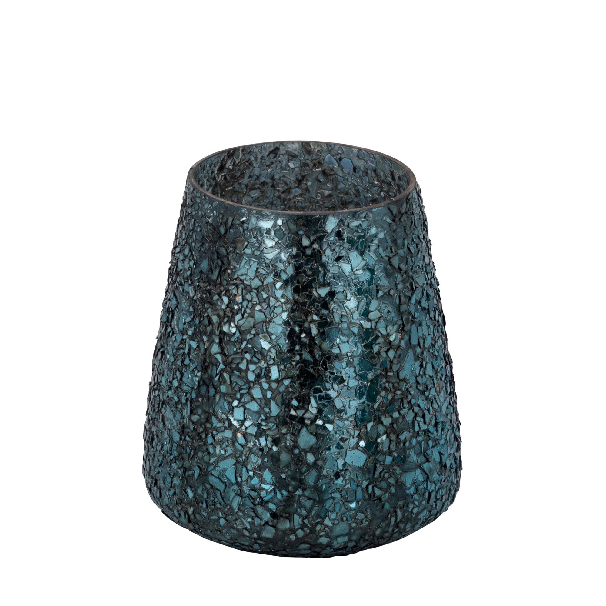 Reavis Bougeoirs en verre - Bleu canard