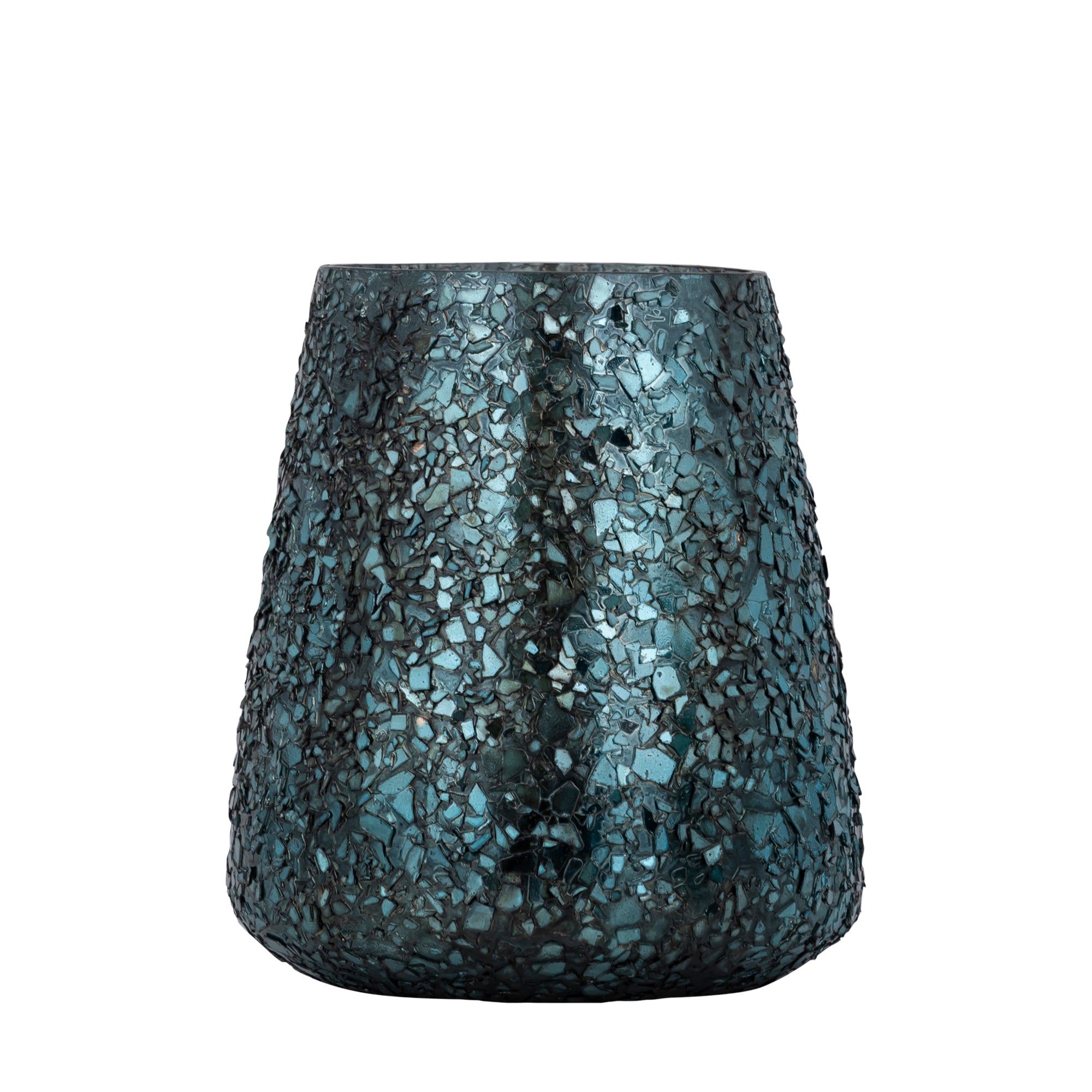 Reavis Bougeoirs en verre - Bleu canard