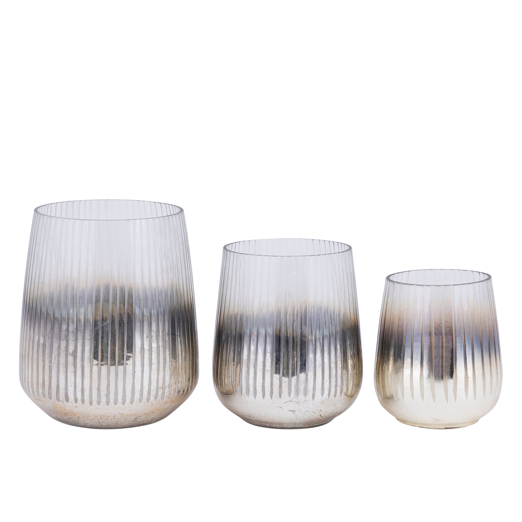 Shelva Photophores en verre - Or