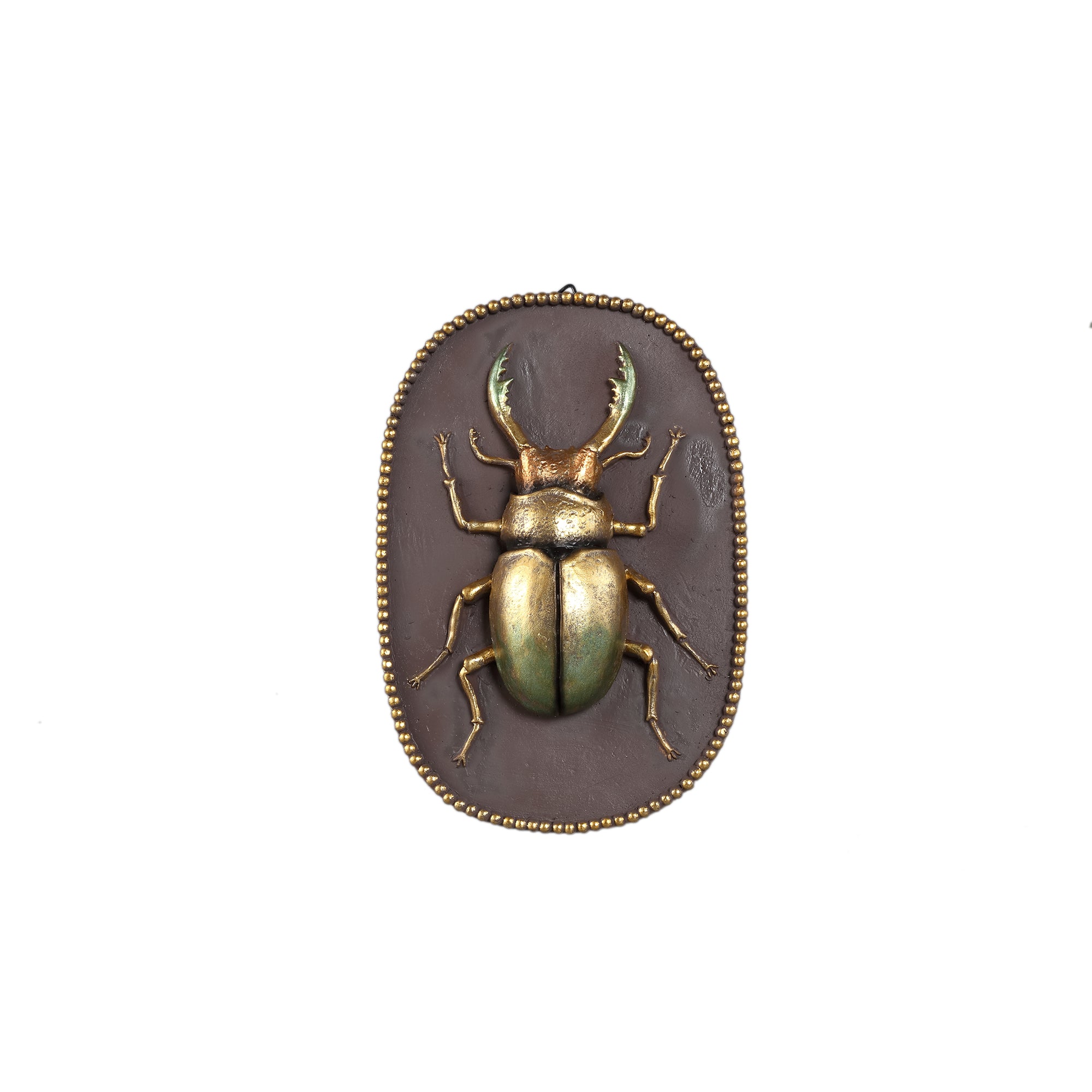 Adalay Gold poly beetle shaped wall hanger